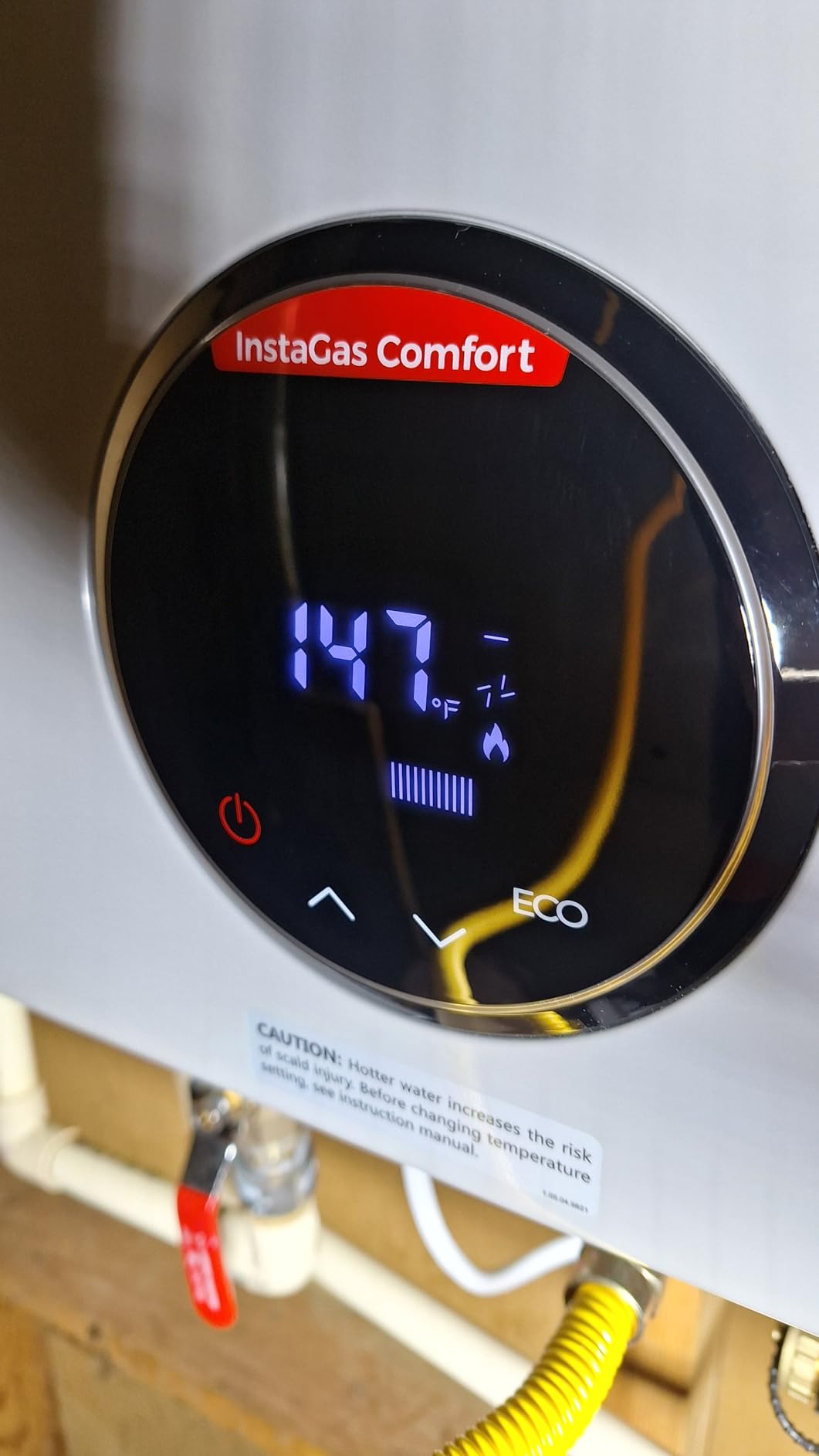 FOGATTI Tankless Water Heater Natural Gas Outdoor On Demand CSA Certified | Max 5.1GPM 120,000BTU Instant Water Heater Whole House 2-4 outlets points ±1°F Water Servo Precision Smart Digital Display customer photo 2