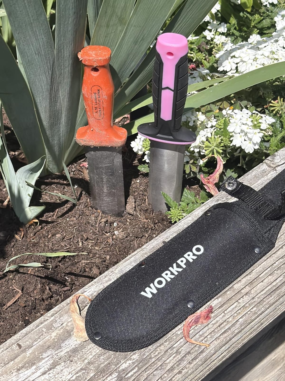 WORKPRO Hori Hori Garden Knife, Garden Tools with Oxford Sheath | 7