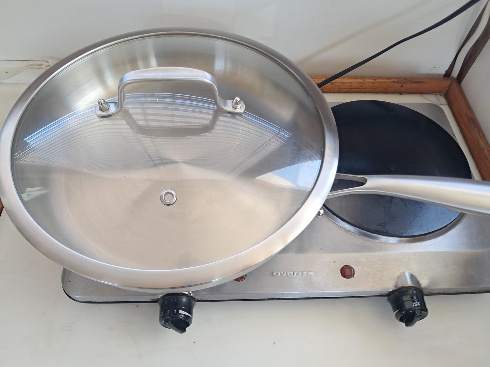 DELARLO Tri-Ply Stainless Steel Pan, 18/10, 12
