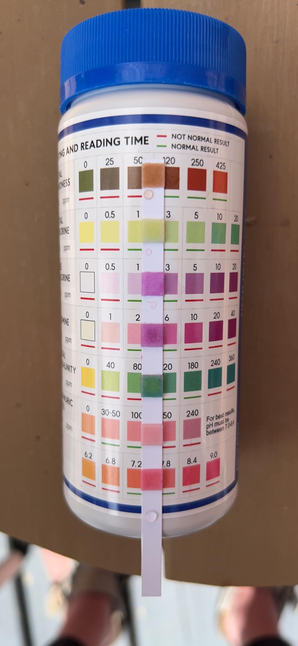 All-New Pool and Spa Test Strips 7 in 1 Quick SuperAccurate Swimming 150 Pool Test Kit - Hot Tub Test Strips & Pool Water Testing Strips for pH Chlorine Bromine Hardness Alkalinity Cyanuric Acid customer photo 1