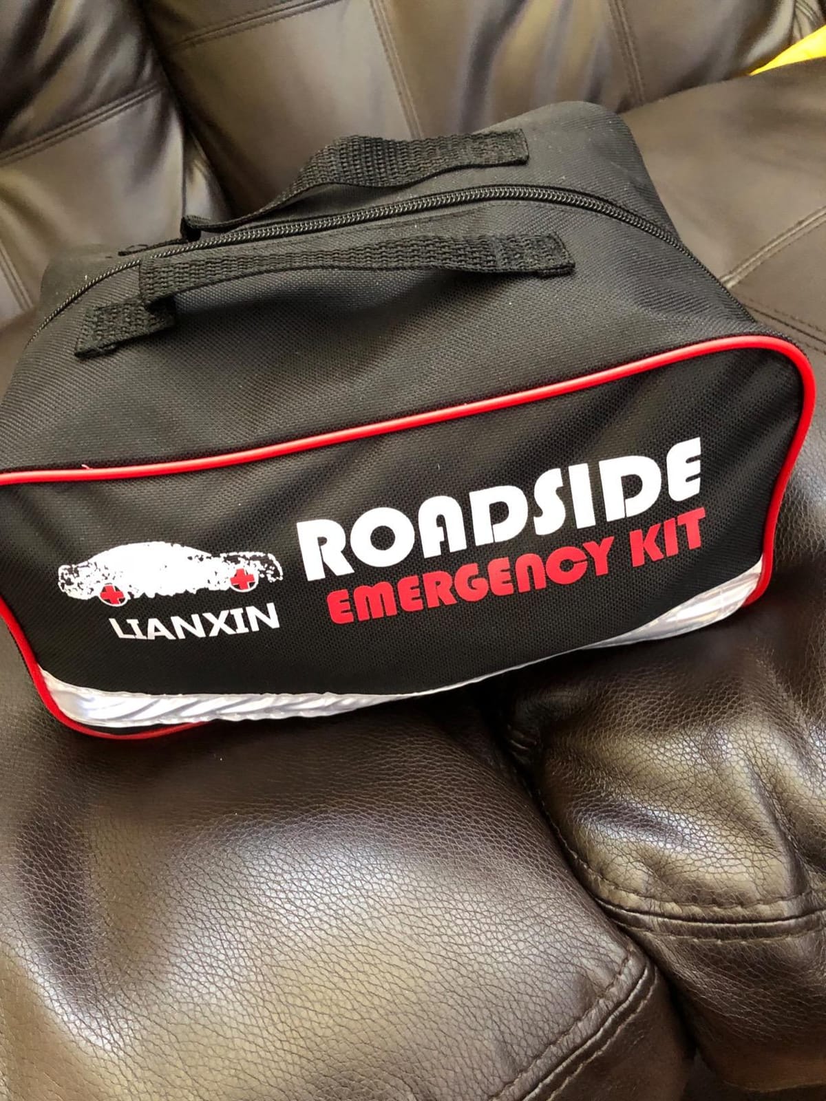 Roadside Emergency Car Kit, Safety Car Kit,with Jumper Cables emergency kit | Emergency Roadside Kit for Car Warning Triangle,Folding Shovel, Safety Hammer, Tow Rope, Breakdowns for Emergency Kit Car customer photo 1