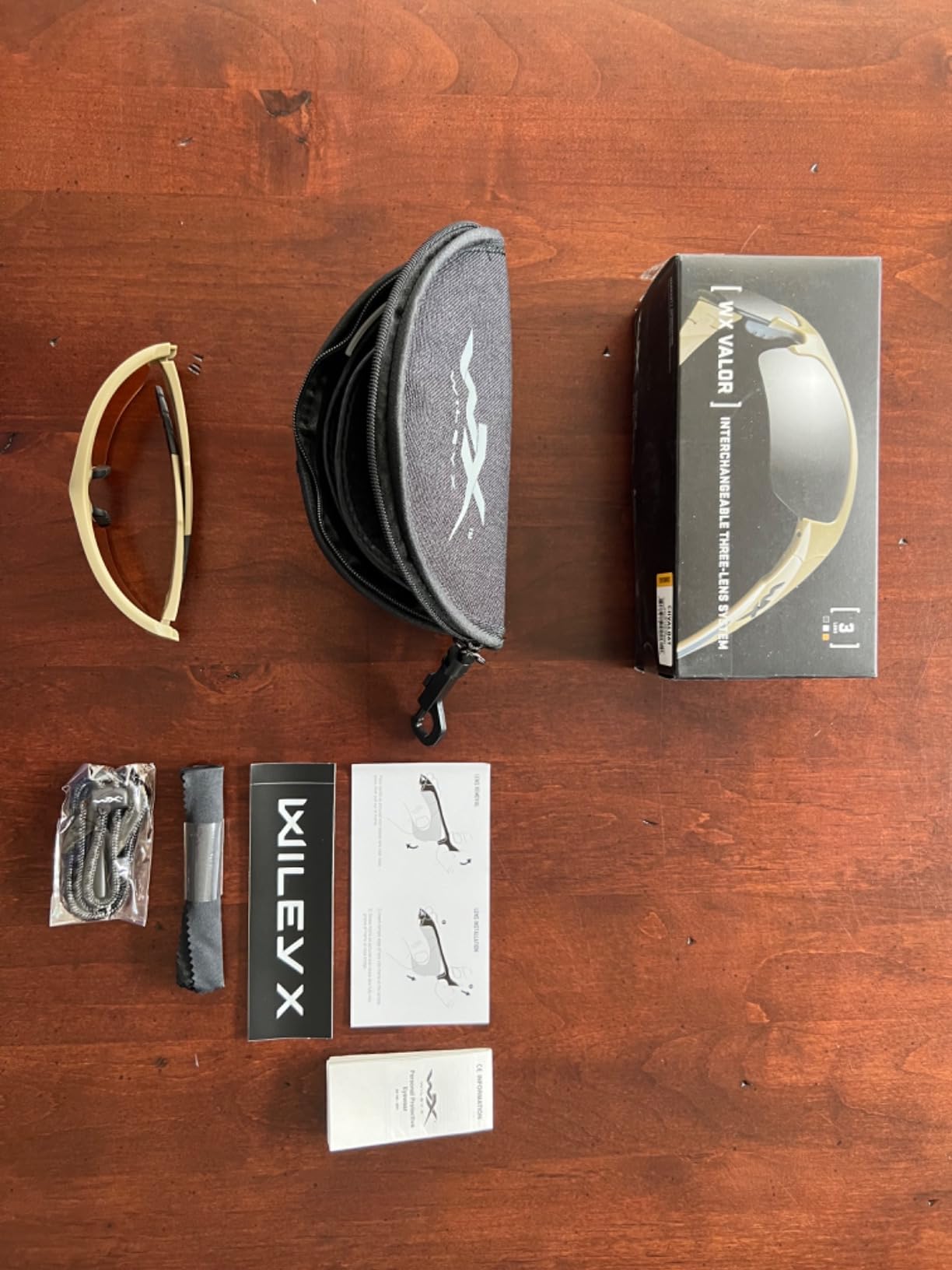Wiley X WX Valor Tactical Sunglasses, Safety Glasses UV Eye Protection customer photo 2