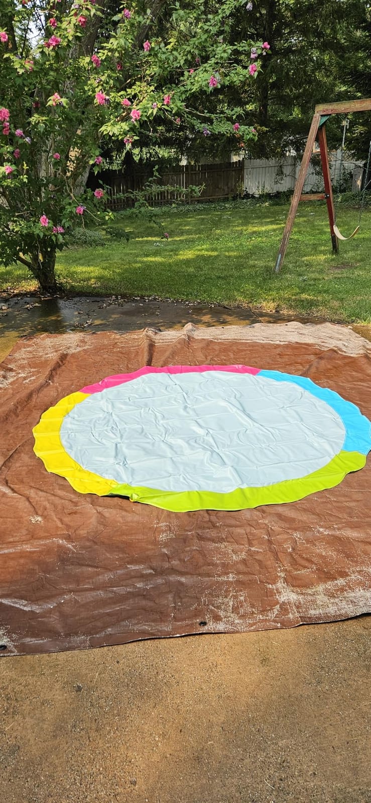 Jasonwell Splash Pad Sprinkler for Kids Splash Play Mat Outdoor Water Toys Inflatable Splash Pad Baby Toddler Pool Boys Girls Children Outside Backyard Dog Sprinkler Pool Age 1 2 3 4 5 6 7 8 9 XXL customer photo 2