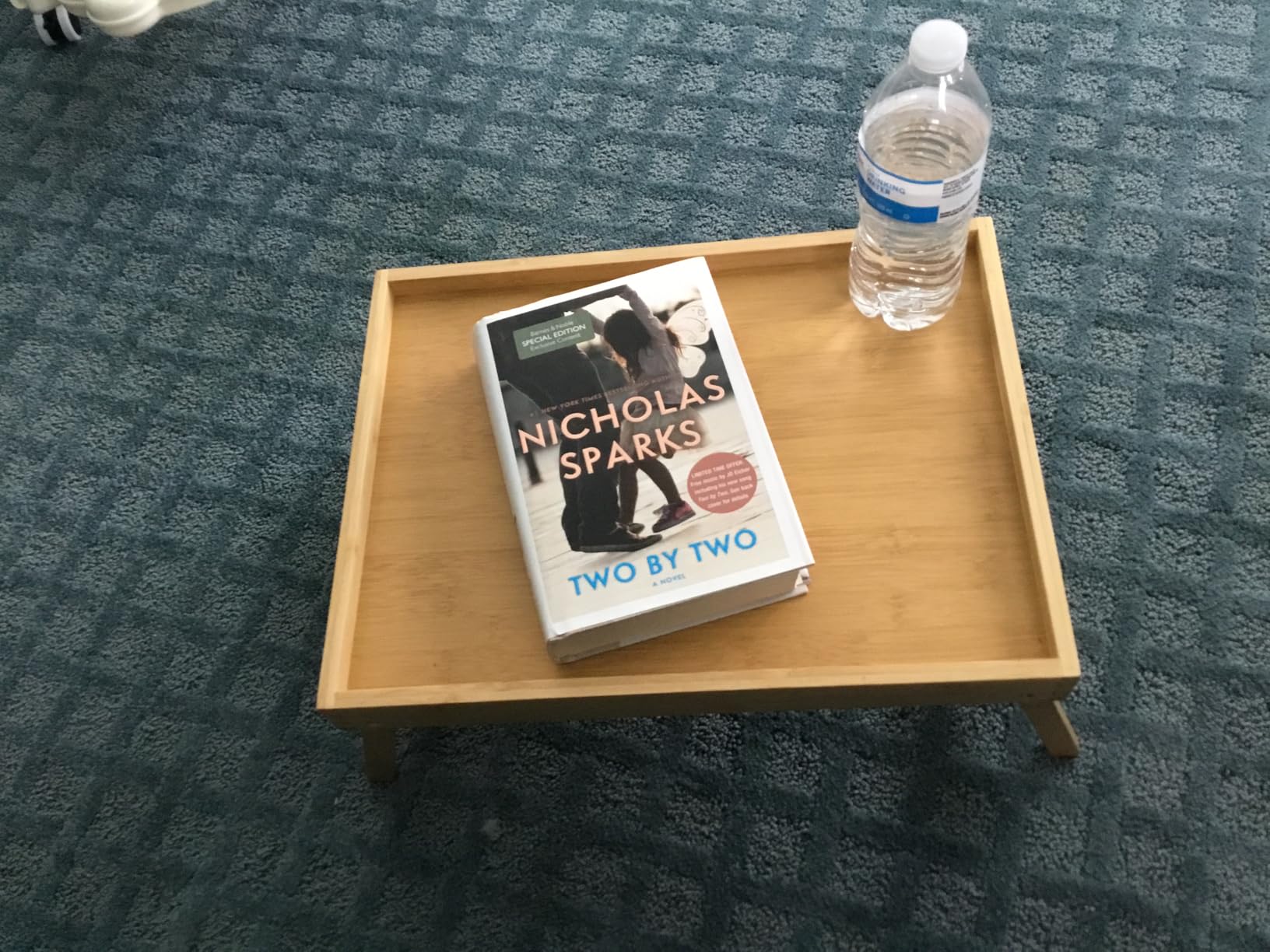 Artmeer FSC 100% Bamboo Bed Tray with Folding Legs, Medium, Natural customer photo 2