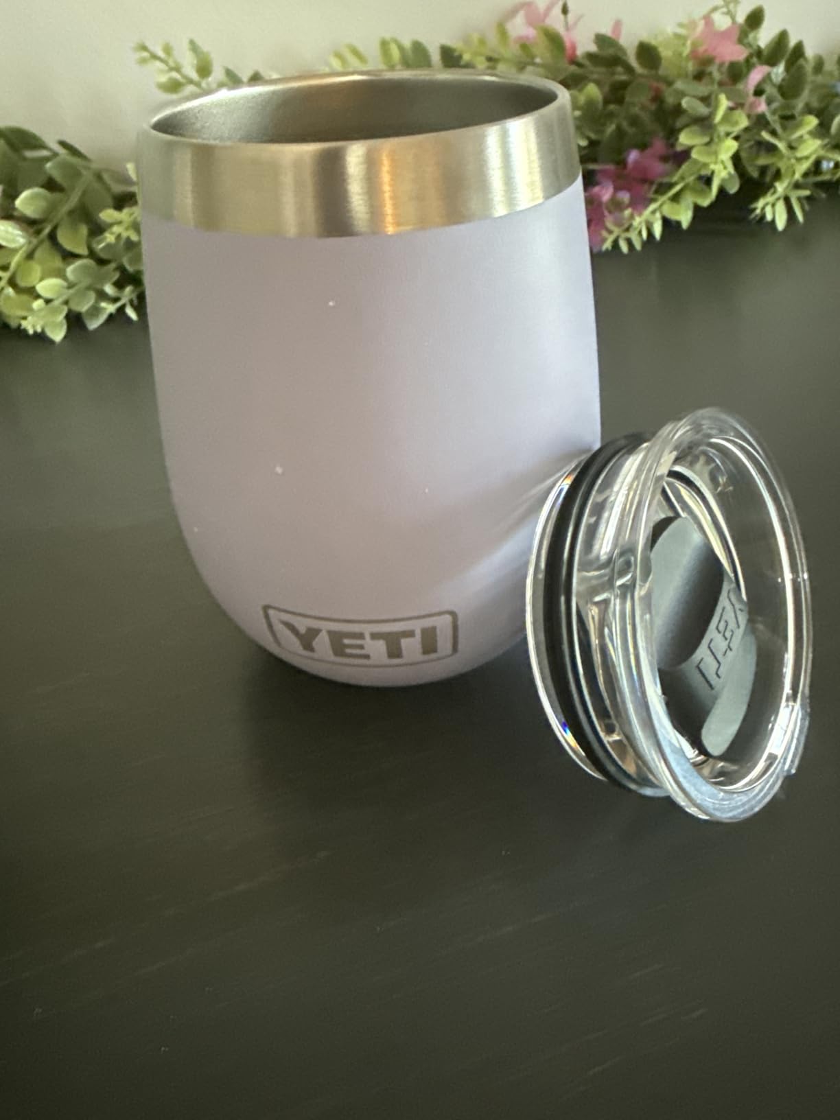 YETI Rambler 10 oz Wine Tumbler, Vacuum Insulated, Stainless Steel with MagSlider Lid, Rescue Red customer photo 1