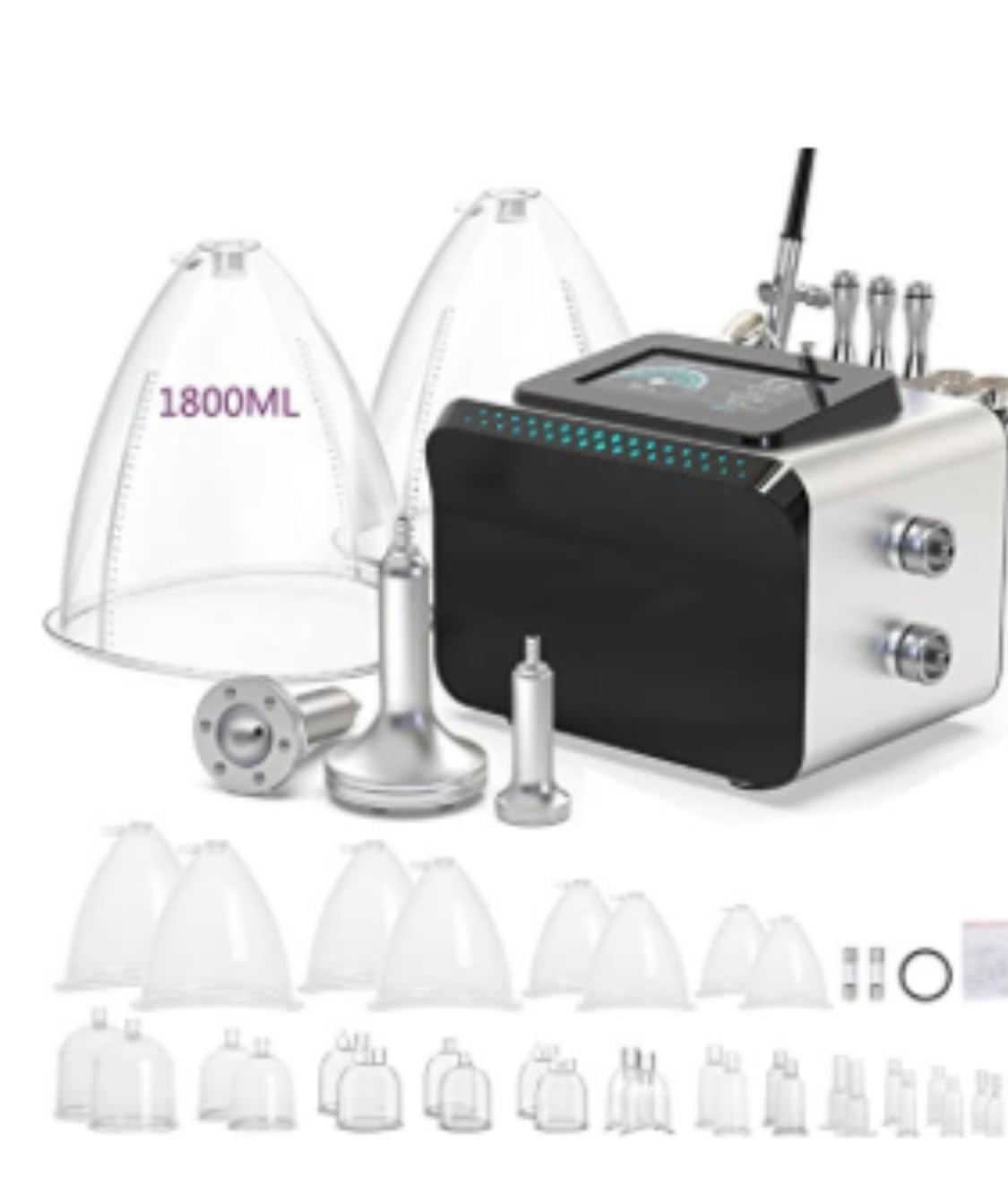 Vacuum Therapy Machine, 3 in 1 Vacuum Cupping Therapy Sets with 1800ML and 1500ML Large Cups, 3 Gua Sha Head, 0-80 cmHg, 5 inch Touch Screen customer photo 1