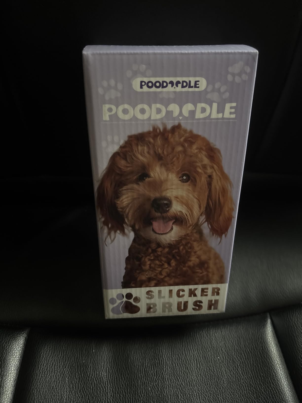 Small Slicker Brush, Purple, Hair Brush for Curly Wavy Haired Dogs - Poodles, Doodles, Bichon, Bernese Mountain Dog, Cocka Spaniels - Detangling, Grooming, Deshedding - 1 inch customer photo 2