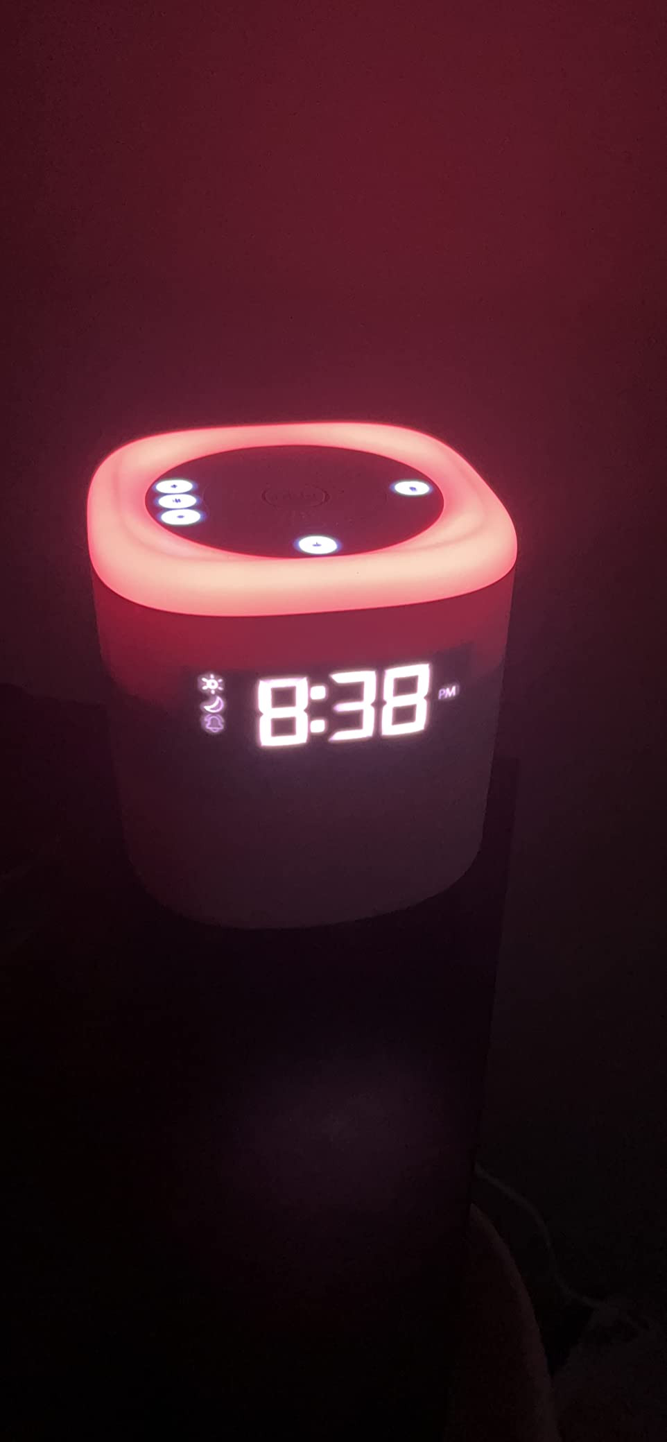 Frida Baby 3-in-1 Alarm Clock, Sound Machine, Nightlight, Bluetooth Enabled | Wake Up Light Sunrise Alarm, White Noise Soother, Sleep Trainer, Nursery + Toddler + Kids Bedroom (Bluetooth) customer photo 1