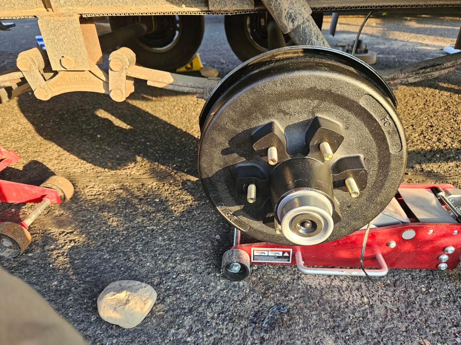 Trailer Axle Electric Brake Kit, 6-Hole, 5.5