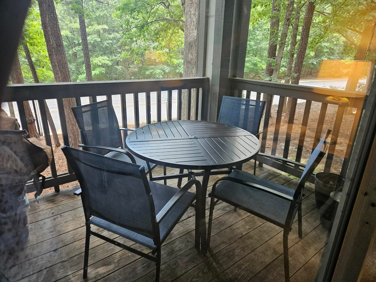 SUNSHINE VALLEY 9pc Patio Dining Set, 57.5