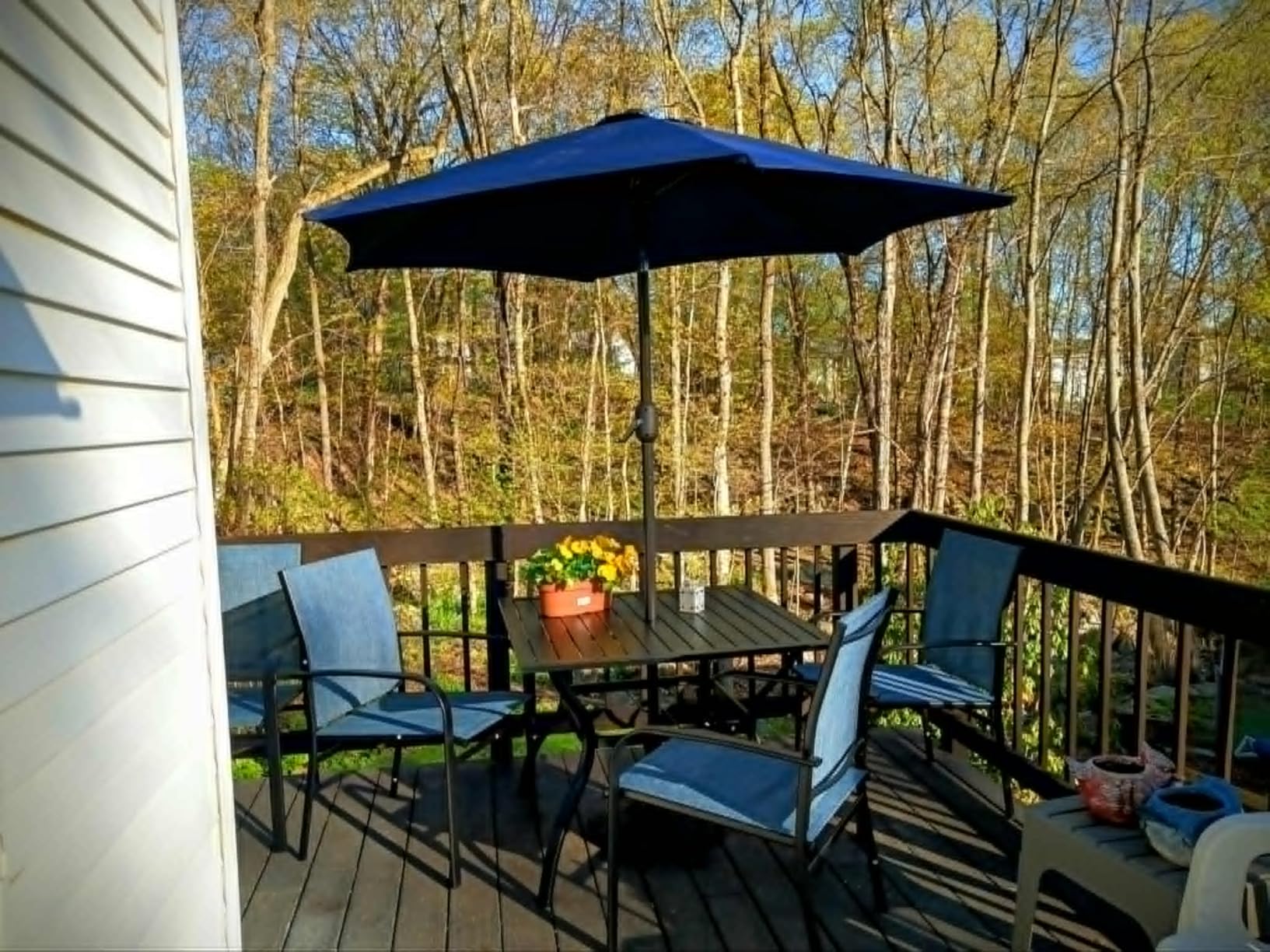 SUNSHINE VALLEY 9pc Patio Dining Set, 57.5