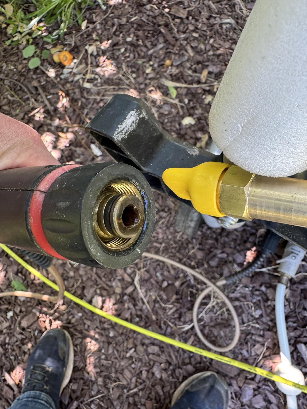 50 FT Sewer Jetter for Gas Pressure Washers - Flexible Steel Braid | Unclog sinks, laundry lines, floor drains, indoor and outdoor pipes customer photo 1