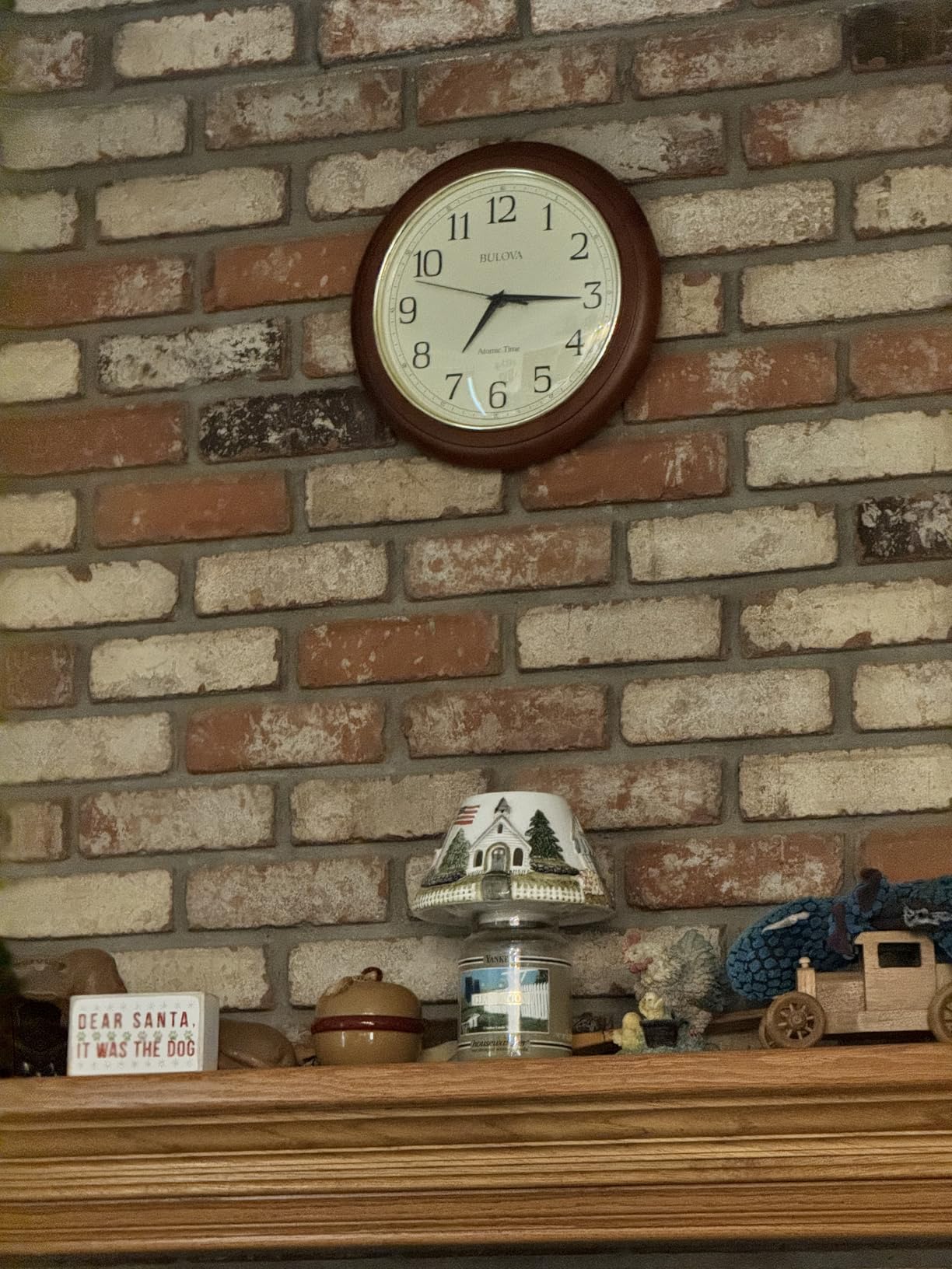 Bulova Atomic Time 2 Analog Wall Clock C5004, 12.4