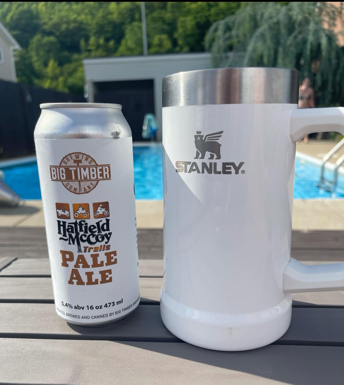 STANLEY Stay-Chill Beer Stein 24 oz | Heavy Duty Big Grip Handle | Beer Tumbler Drink Cup, Holds 2 Cans | Insulated Stainless Steel Party Mug | BPA-Free | Tigerlily customer photo 1