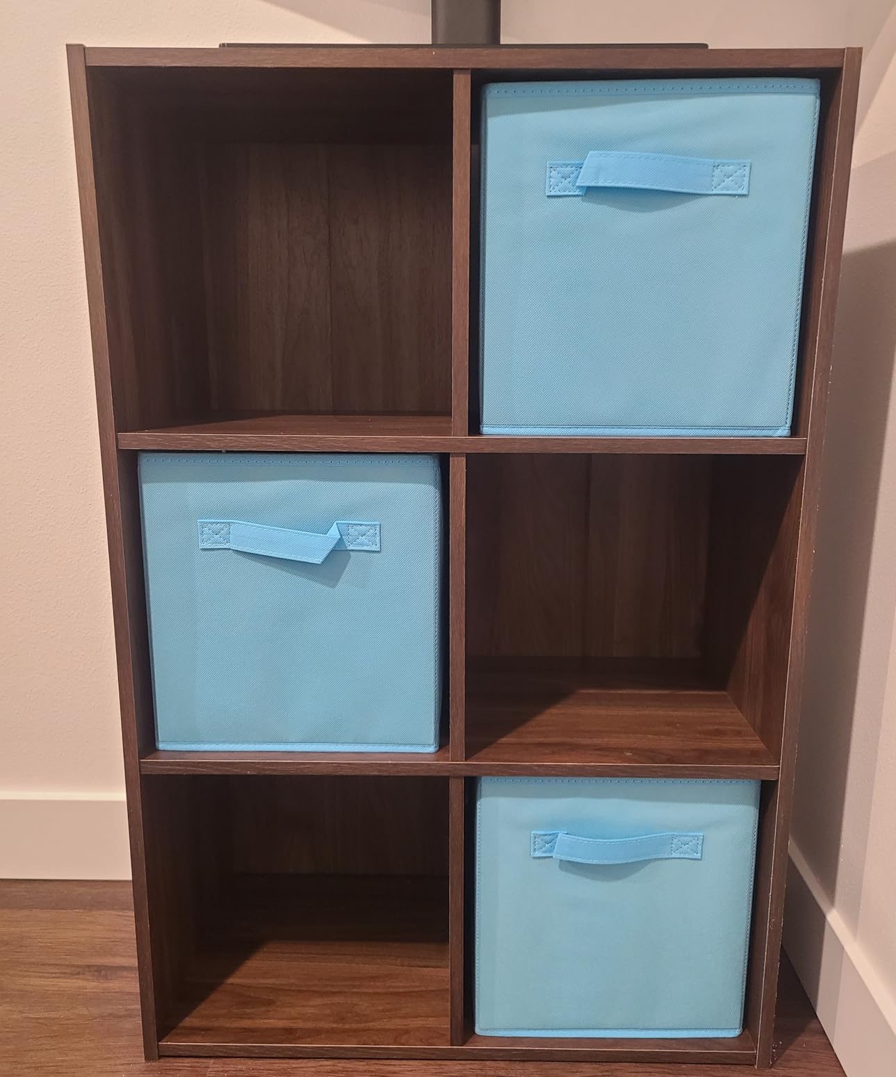 ShellKingdom Storage Bins, Foldable Fabric Storage Cubes And Cloth Storage | Storage Organizer For Closet And Toys, 10.5x10.5x11 INCH, 6 Pack (6 Colors) customer photo 2