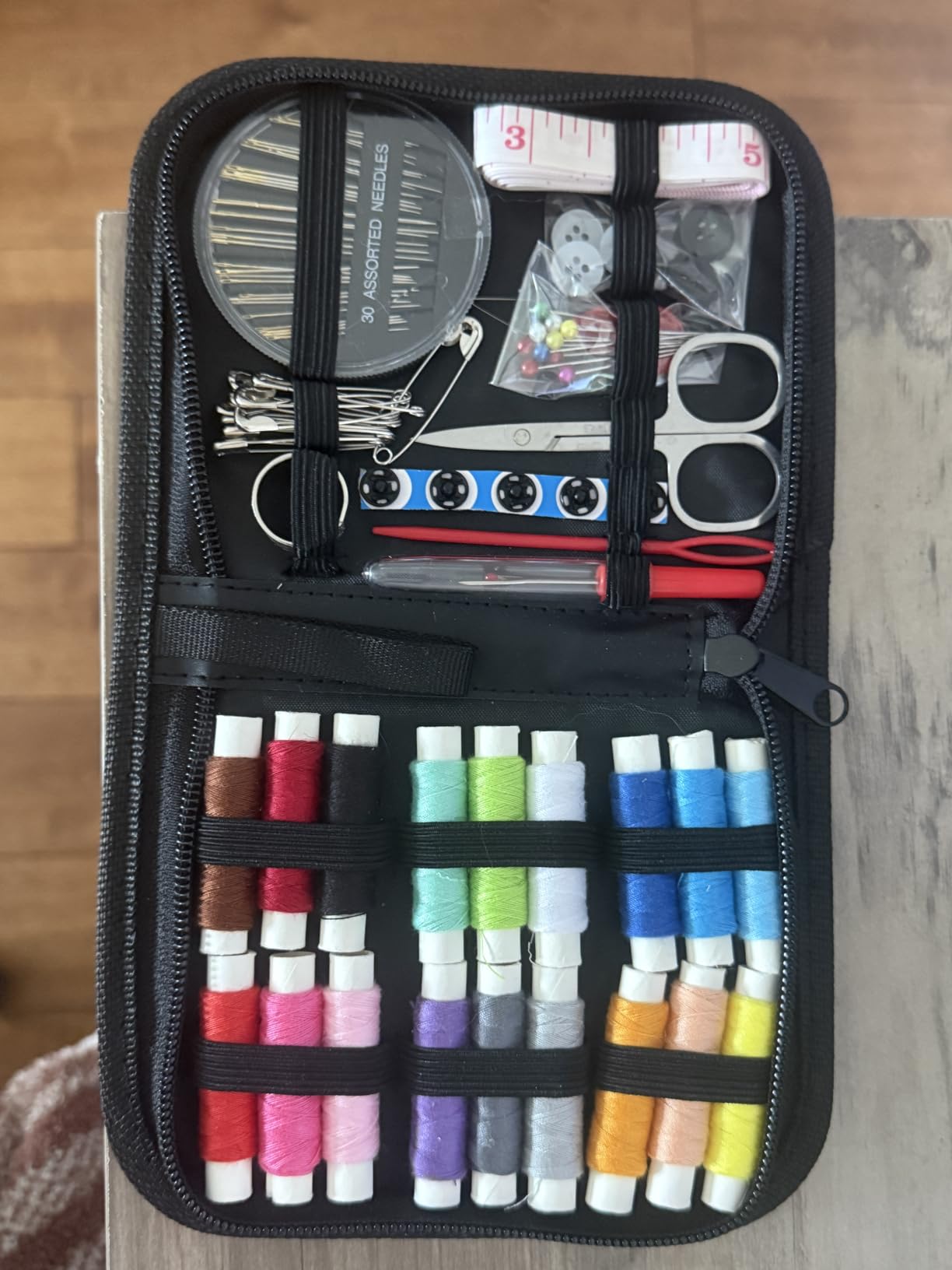 Coquimbo Sewing Kit for Adults, Christmas Stocking Stuffers for Teen Girls | Dorm Room Essentials, Sewing Supplies, Needle and Thread Kit, Portable for Travel, Emergency, Beginner (Black) customer photo 1