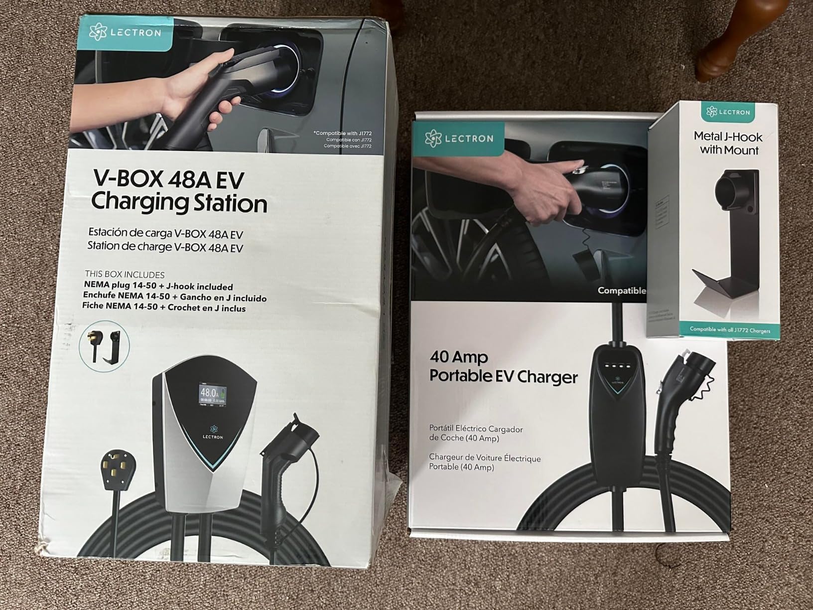 Lectron Level 2 EV Charger - ETL Certified, 240V, 40 Amp, NEMA 14-50 Plug, 16 ft Extension Cord & J1772 Cable - Portable Electric Car Charger for J1772 EVs and Plug-in Hybrid Vehicles customer photo 2