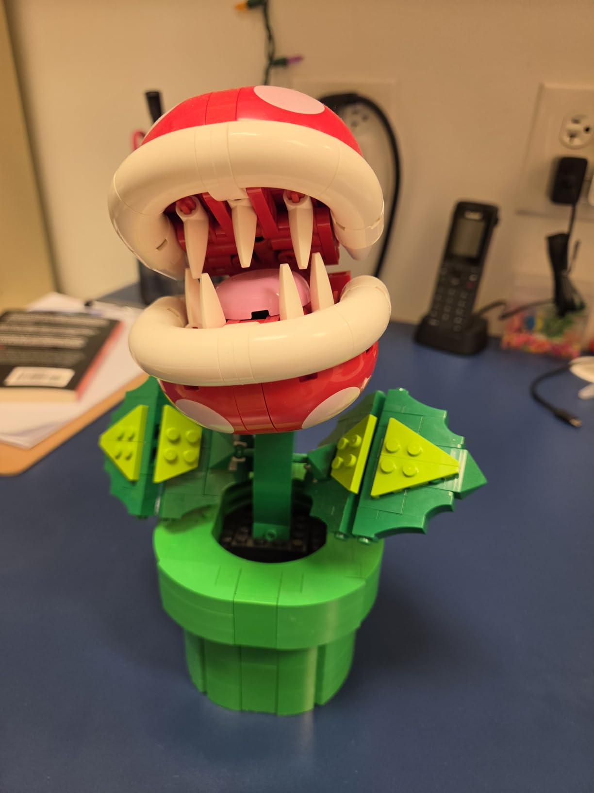 LEGO Super Mario Piranha Plant Building Sets for Adults - Mario Collectible for Men & Women, Ages 18+ Years - Gift for Birthdays - Bedroom, Home Office, or Book Shelf Decor - 71426 customer photo 1