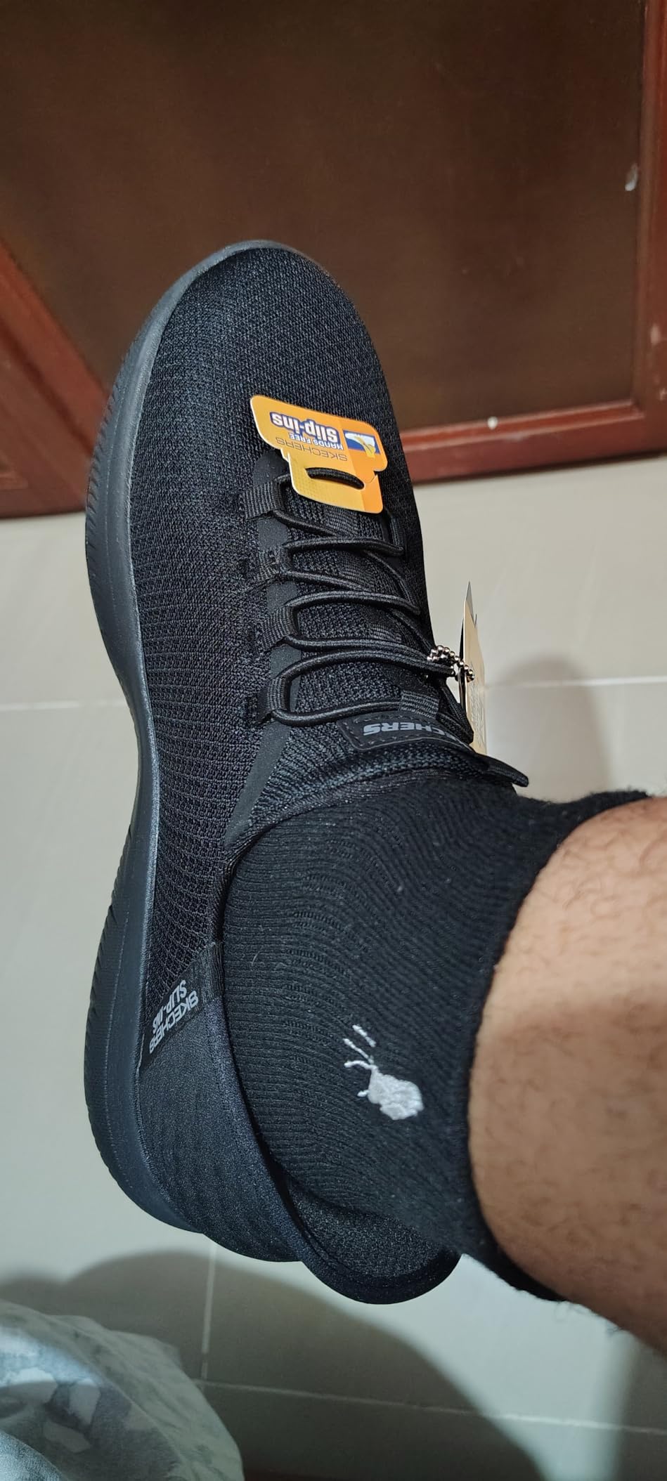 Skechers Men's Summits Colsin Bungee Work, Slip-ins, Slip Resistant, Electrical Hazard, Air-Cooled Memory Foam customer photo 1