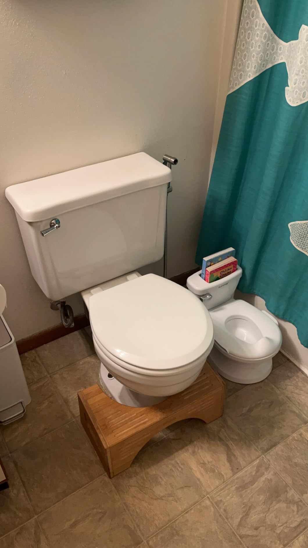 Ingenuity My Size Potty Pro 2-in-1 Potty Training Toilet, Floor Potty with Removable Potty Seat for Standard Toilets, Realistic Flushing Sound, for Toddlers Ages 18+ Months, Up to 50 lb customer photo 1