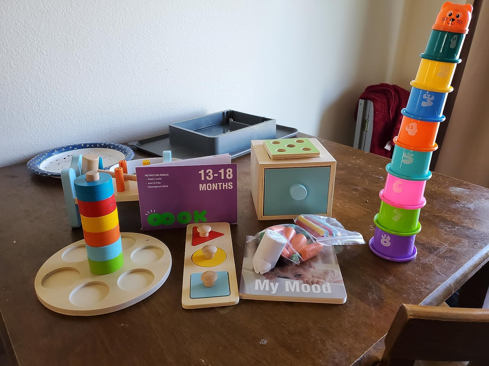 TOOKYLAND Montessori Toys for 1 Year Old, 8 in 1 Learning Educational Set customer photo 2