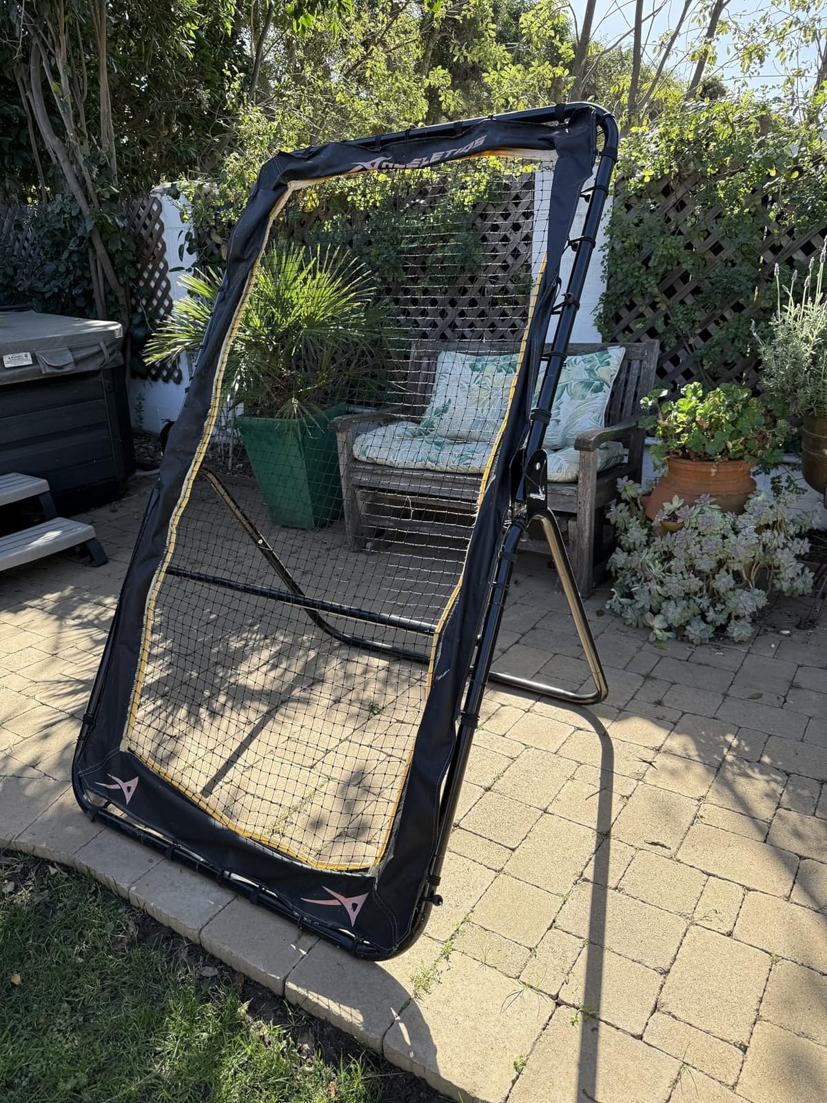 Lacrosse Rebounder for Backyard 4x6 Feet Baseball Rebounder Volleyball Rebounder - Lacrosse Ball Pitchback, Throwback, Bounce Back Training Wall [Carry Bag Included] customer photo 2