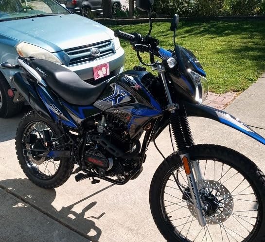 HHH Upgraded Xhawk Enduro 250cc Scooter Motorcycle RPS Dual Sports Bike Street Dirtbike Enduro Bike Adult Motorcycle Bike 250cc motorcycle HawkX 250 (Blue) customer photo 2