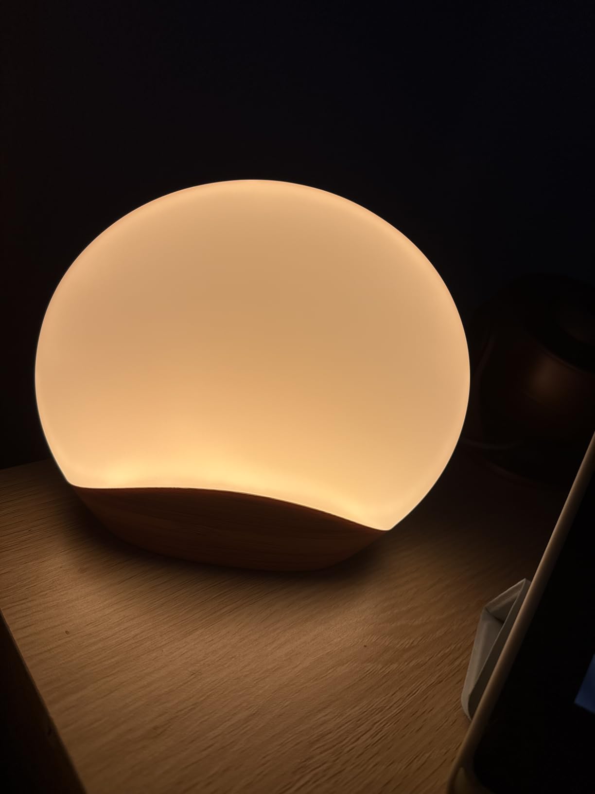 REACHER Wood Grain Sunrise Alarm Clock and Sound Machine Nightlight customer photo 1