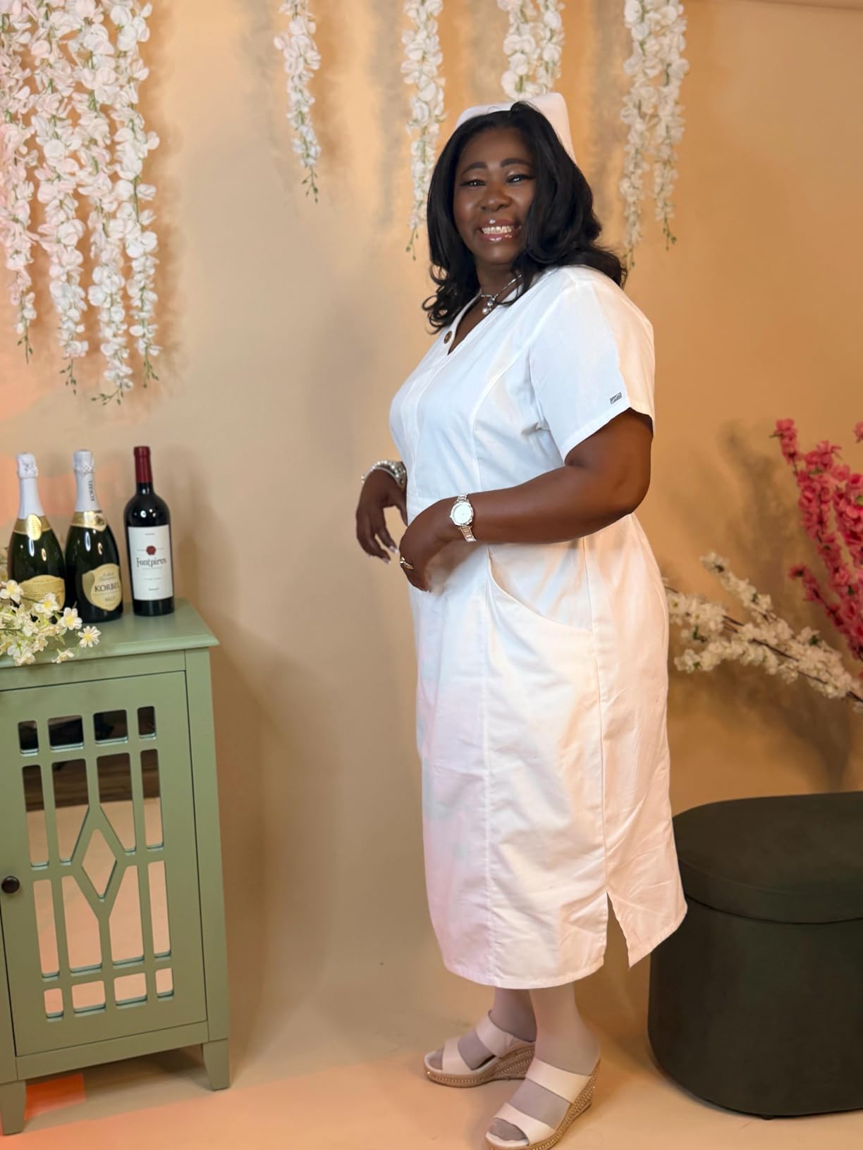 Kate Seamless Paper Backdrop Black Seamless Backdrop Paper Rolls (53''x16.4' Jet) customer photo 2