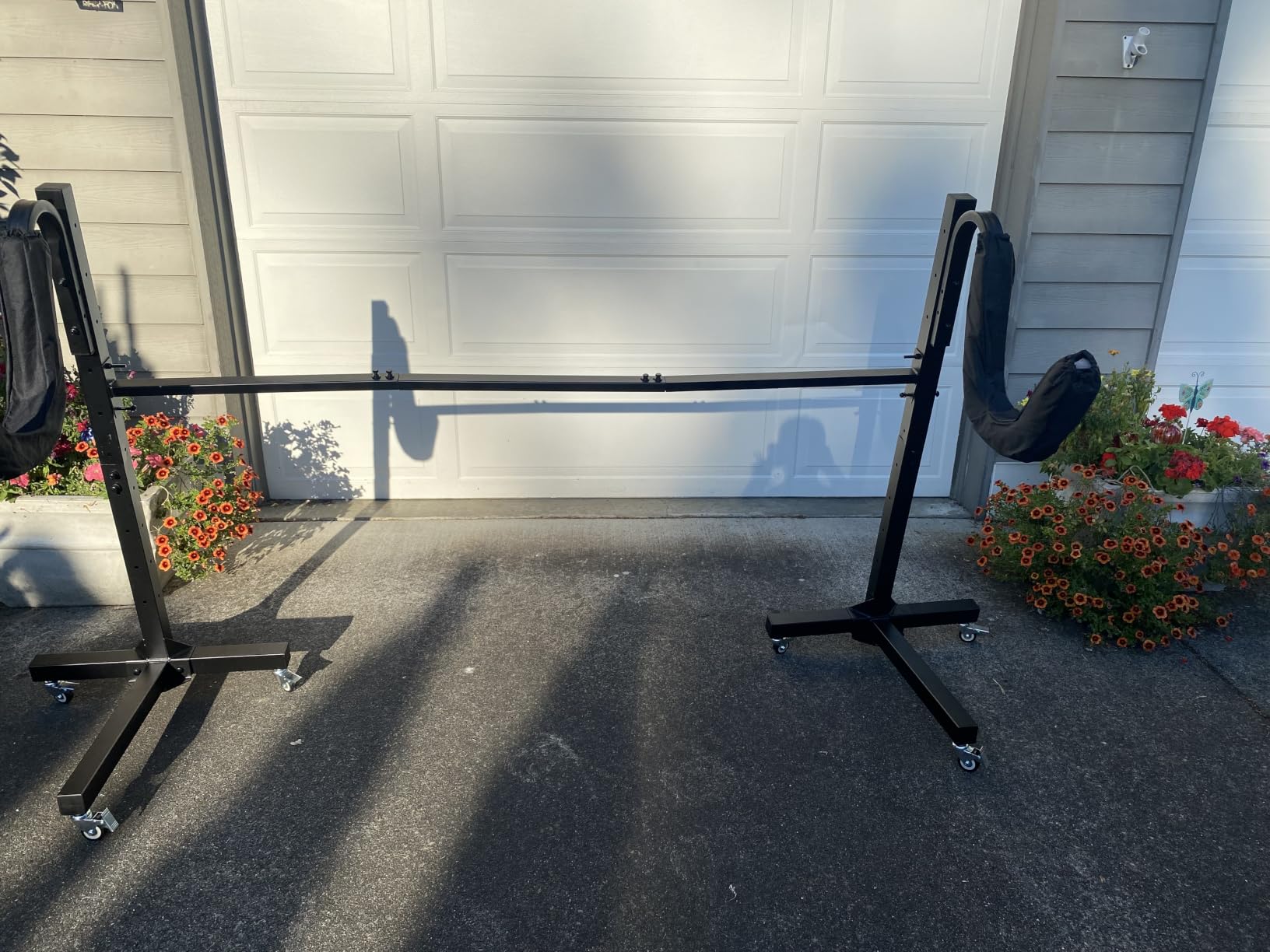 Elevate Outdoor Freestanding Storage Rack for 2 Kayaks or SUPs, Indoor or Outdoor Use with 175 lb. Capacity and Locking Casters customer photo 1