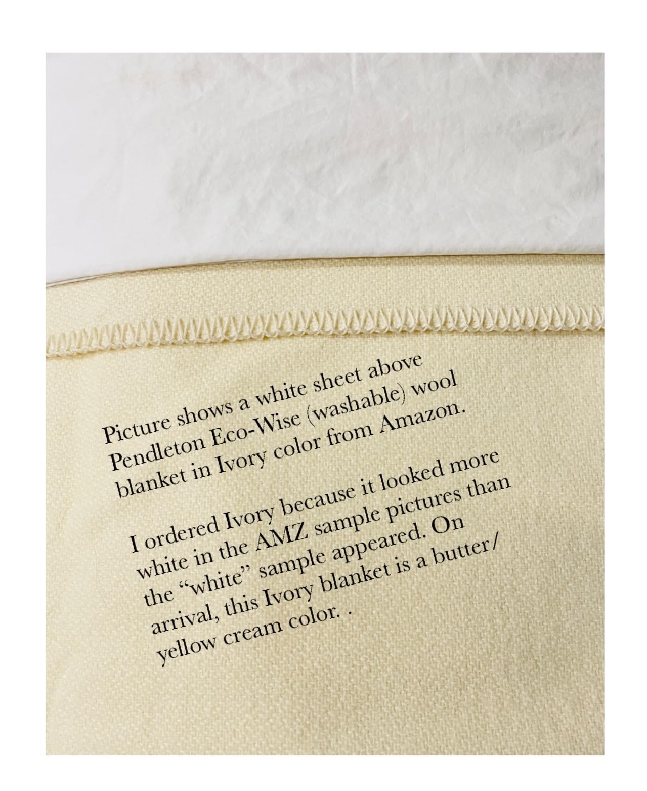Eco-Wise 100% Wool Blanket, Responsibly Sourced, Heirloom Quality | Washable All Season Blanket, Full/Queen 90