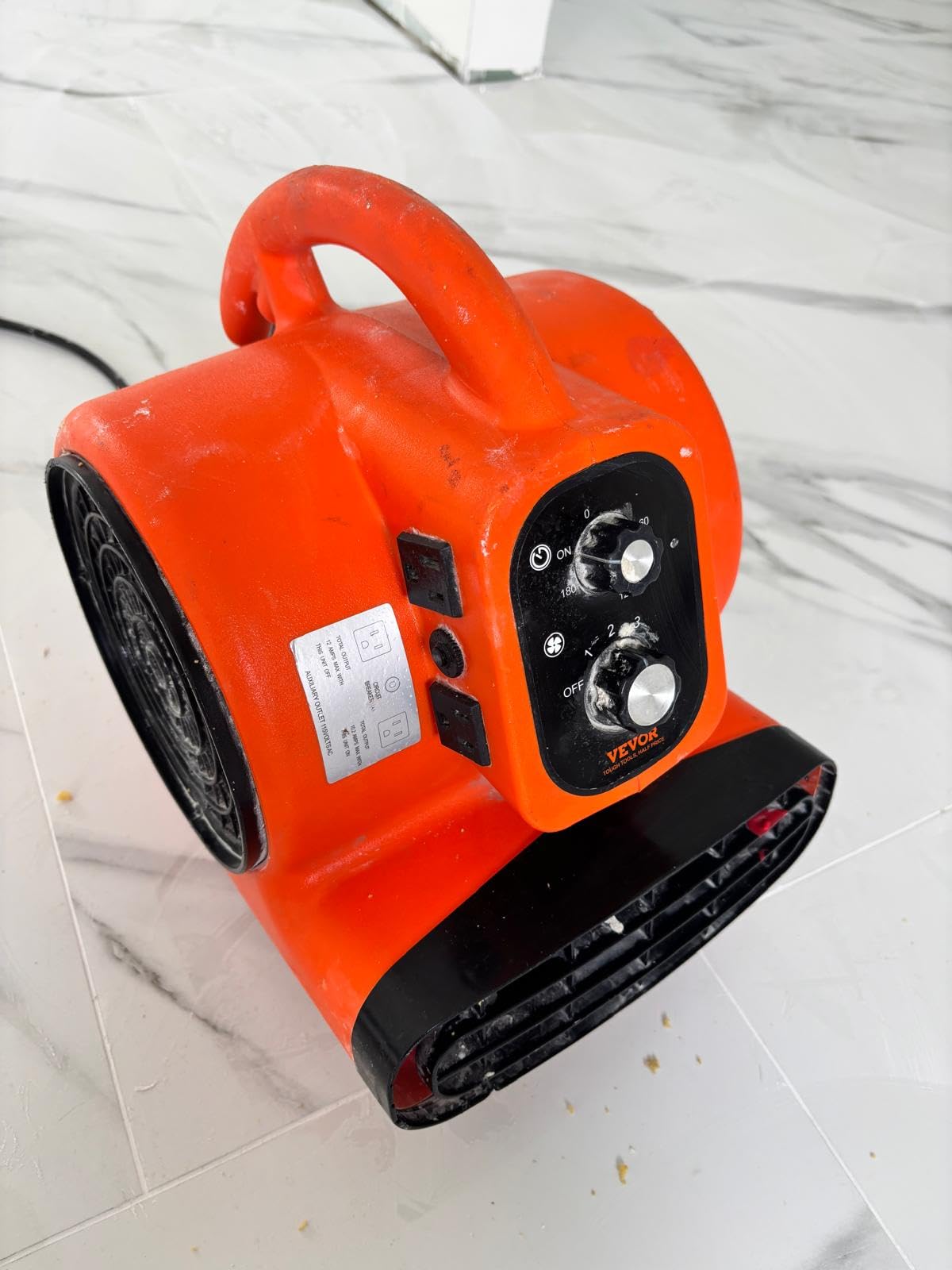 VEVOR Air Mover, 1/4 HP 1000 CFM Carpet Dryer for Cooling and Ventilating, Portable Floor Blower Fan with 4 Blowing Angles and Time Function, for Janitorial, Home, Commercial Use customer photo 2