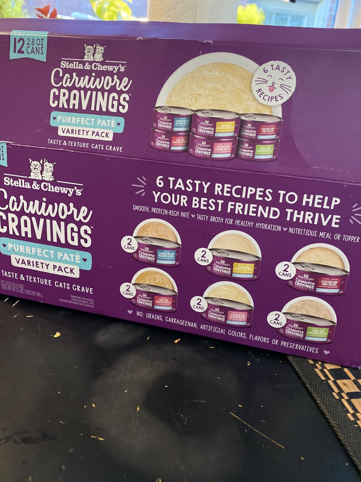 Stella & Chewy's Carnivore Cravings Purrfect Paté - Premium Grain-Free Wet Cat Food - 6 Flavor Variety Pack - High Protein with Bone Broth - Perfect for Picky Eaters - 2.8oz Cans (12 Pack) customer photo 1