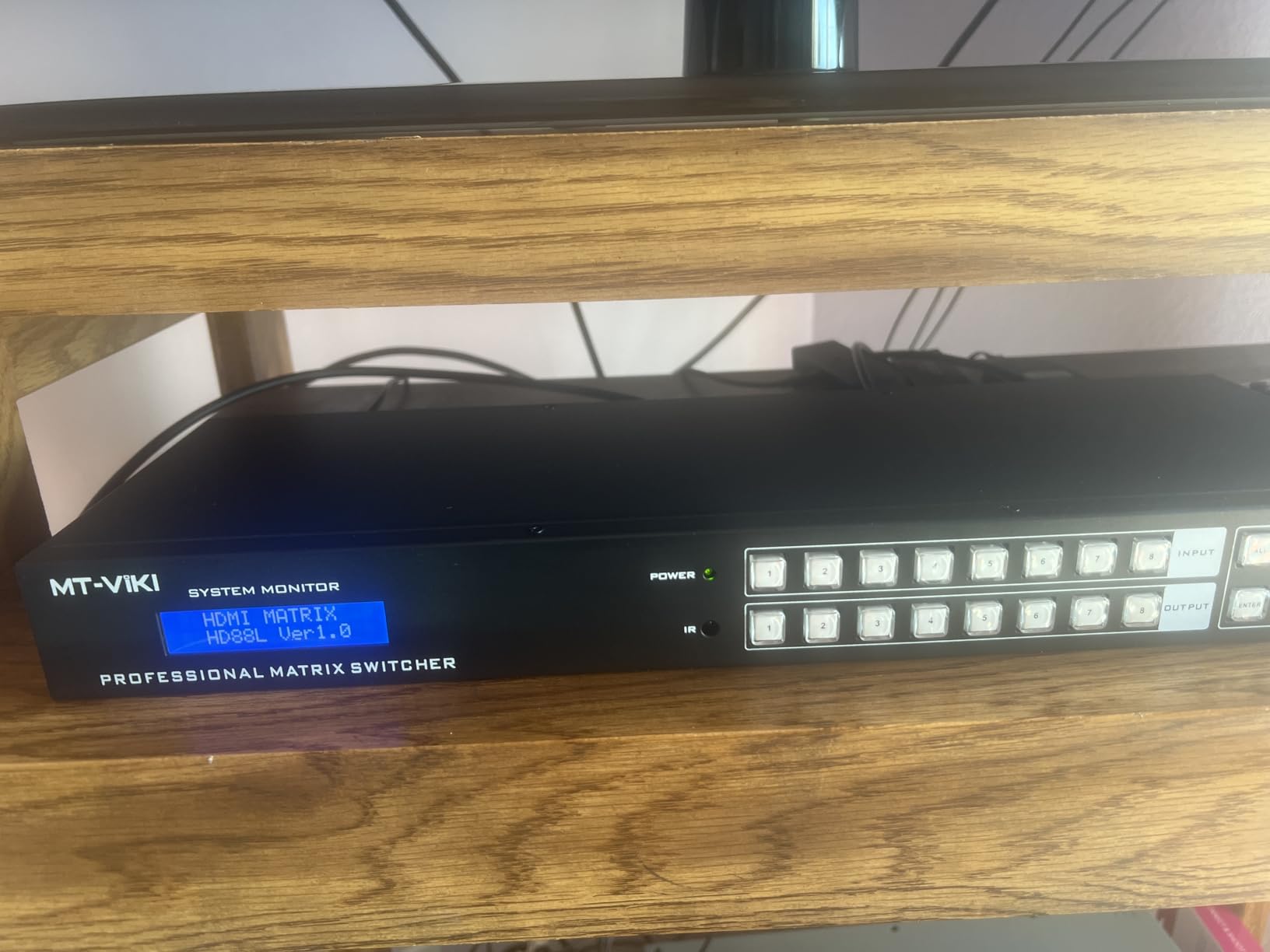 MT-VIKI 4K HDMI Matrix Switch 8X8 w/Web GUI & Audio Extraction w/Remote, 4K@30Hz, Rack Mount Switcher & Splitter, EDID, RS232, LAN Port, APP, Fit 1U 19'' Rack for Conference Room, Church, Bar customer photo 1