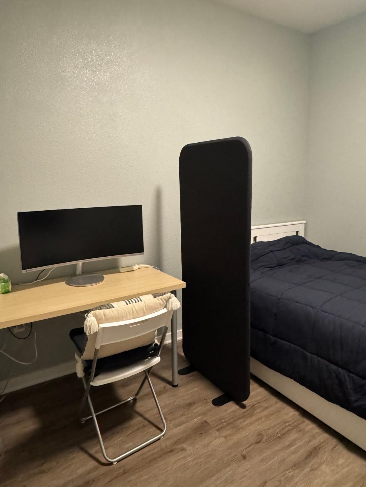 DECOLAB Standing Room Dividers, Portable Panel Wall 29x65 inch, Steel | Privacy Partition. For Classroom, Cubicle Office, Studio, Home, Medical. Scratch Resistance. customer photo 1