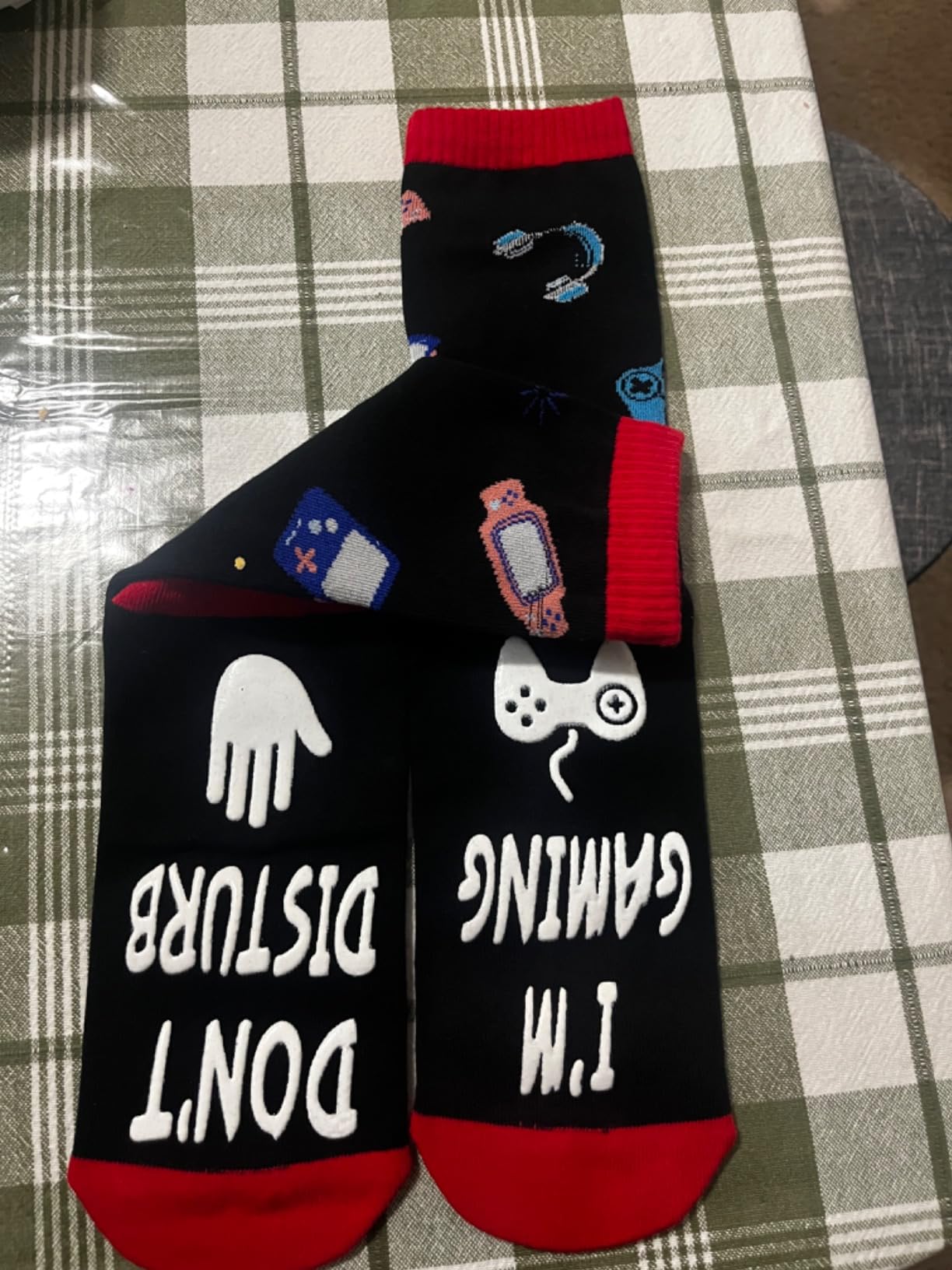 Stocking Stuffers for Men Teen Boys Gifts for Men Christmas Gamer Gifts | Do Not Disturb Im Gaming Funny Socks for Men Stocking Stuffers Christmas Men Gifts Socks for Boy Kids Teenage Birthday Gifts customer photo 2