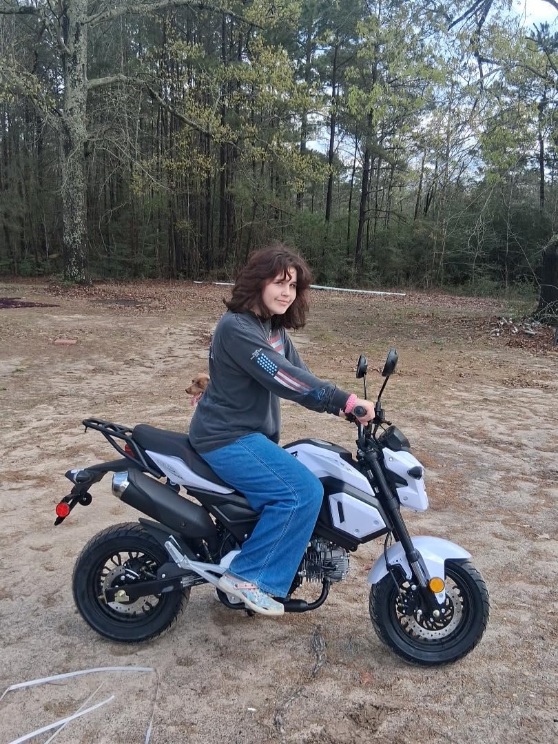 Hhh 125cc Vader 125 Adult Motorcycle Gas 125cc scooter Dirtbike Dual Sports Street Scooter Bike 125cc Motorcycle gas Bike (White) customer photo 1