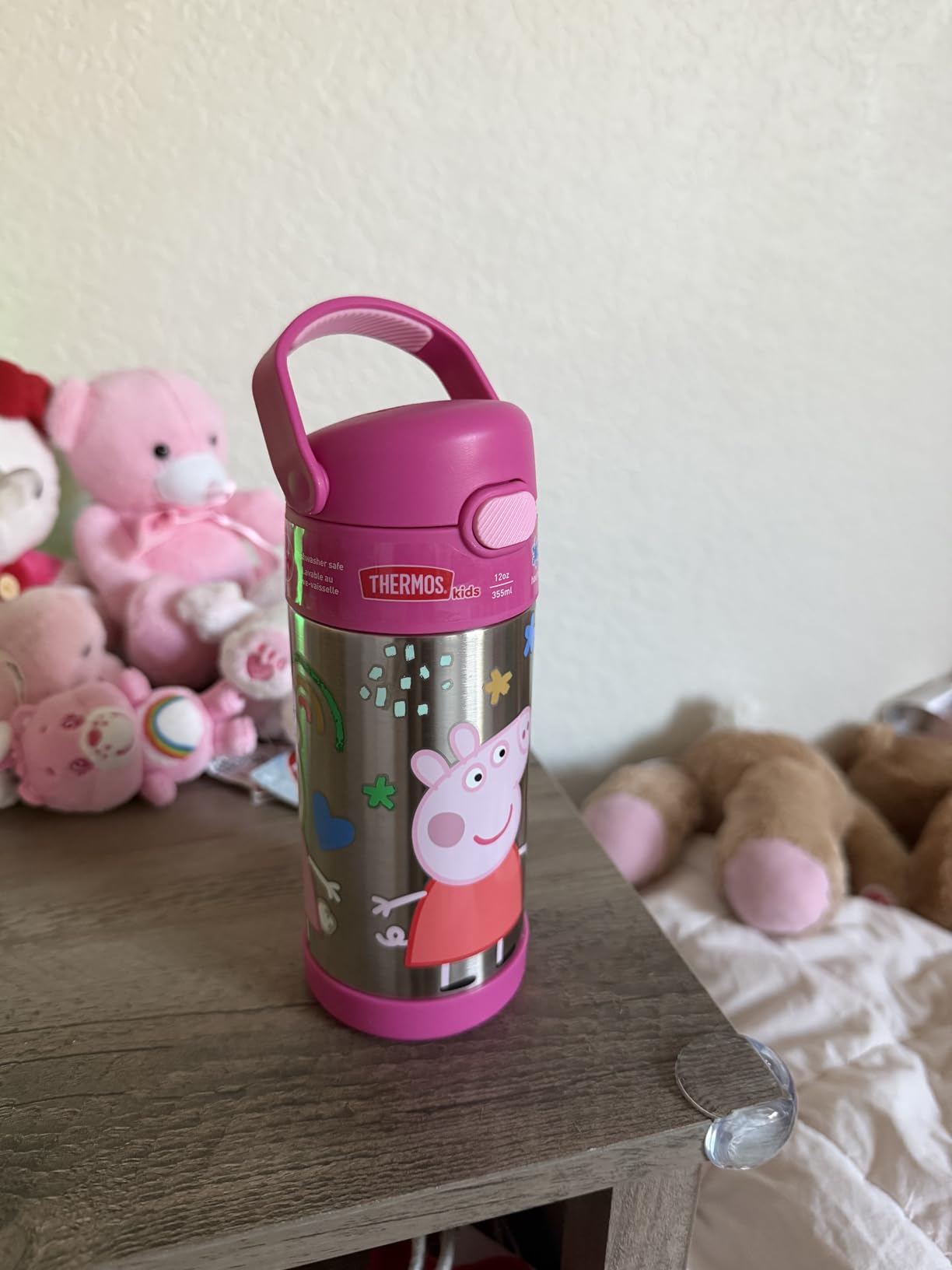 THERMOS FUNTAINER Water Bottle with Straw, 12oz, Bluey, Kids Stainless Steel Insulated Water Bottle, Keeps Drinks Cold Longer for School & Play, BPA-Free customer photo 1