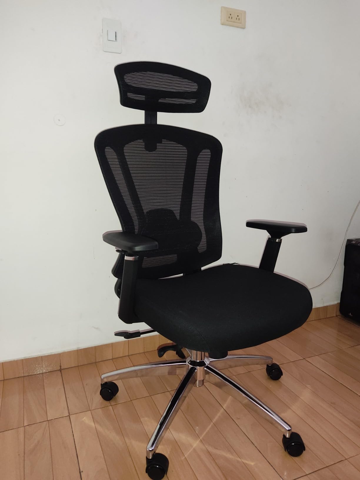 Farini Office Chair Ergonomic Desk Chair, High Back Computer Chair with Wheels, Home Sutdy Chair for Heavy People, Office Chair Adjustable Seat Depth, 3D Armrests and Adjustable Headrest, Black customer photo 2