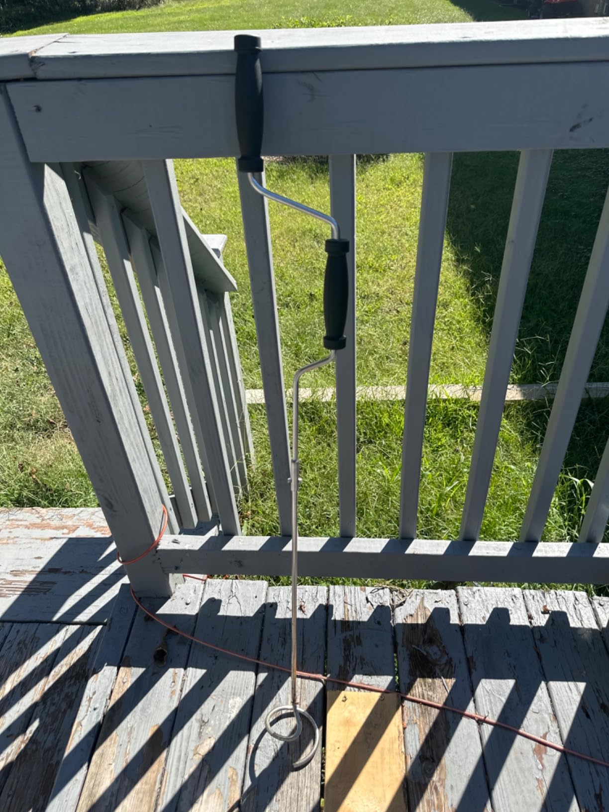 Stainless Steel Compost Aerator Tool - Manual Turner & Mixer for Compost Tumblers and Bins | Faster Decomposition, Rust-Proof customer photo 1