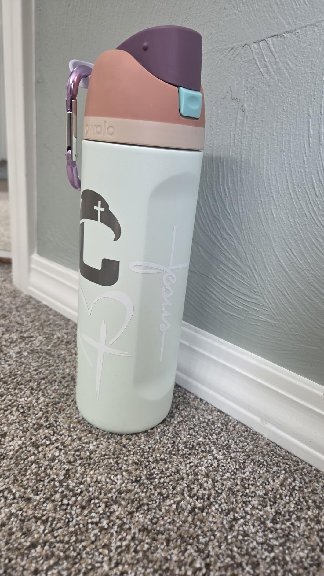 Owala FreeSip Stainless Steel Water Bottle 32 oz Dreamy Field customer photo 1