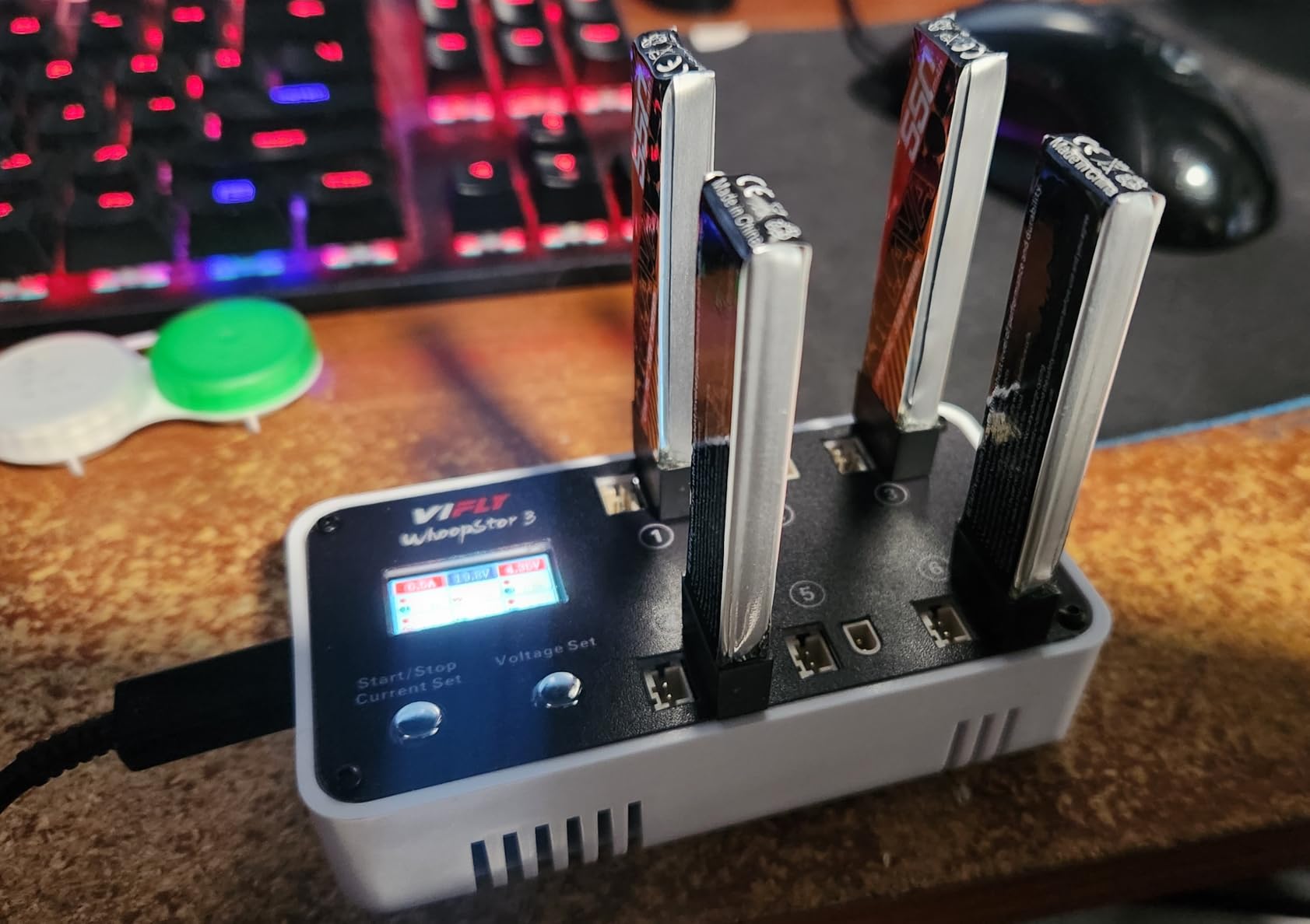 VIFLY WhoopStor V3 6 Ports 1S LiPo Battery Storage Charger and Discharger with LCD Display Tiny Whoop Charger with PH2.0 and BT2.0 Connectors customer photo 2
