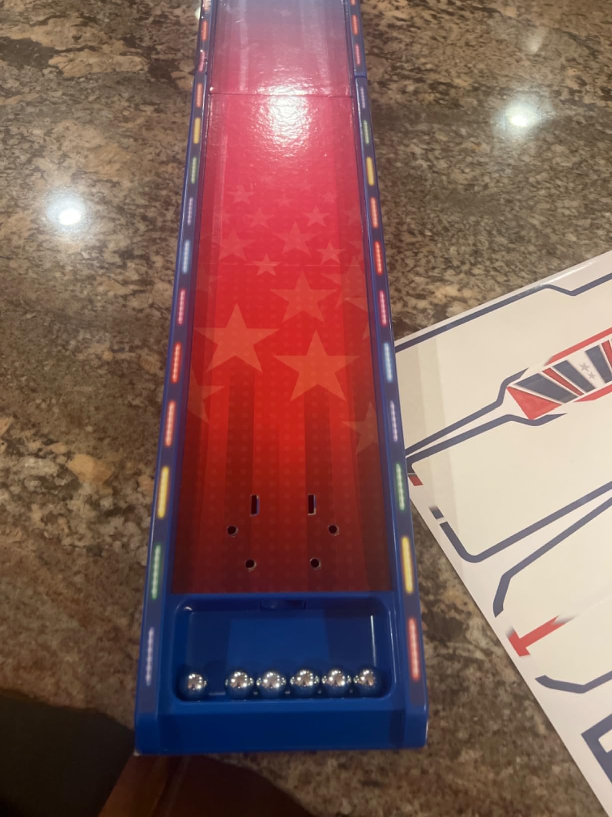 Merchant Ambassador Retro Arcade Electronic: Alley-Ball - Tabletop Game, 3' Track, Scoreboard & Sound Effects, 1-2 Players, Ages 6+ customer photo 1