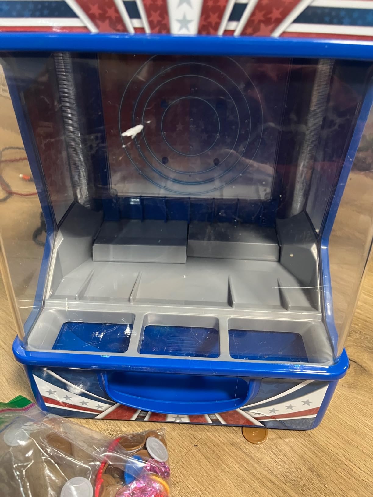 Merchant Ambassador Retro Arcade Electronic: Coin Pusher - Tabletop Game, Push The Coins Over The Edge to Win, 1 Player, Ages 6+ customer photo 2