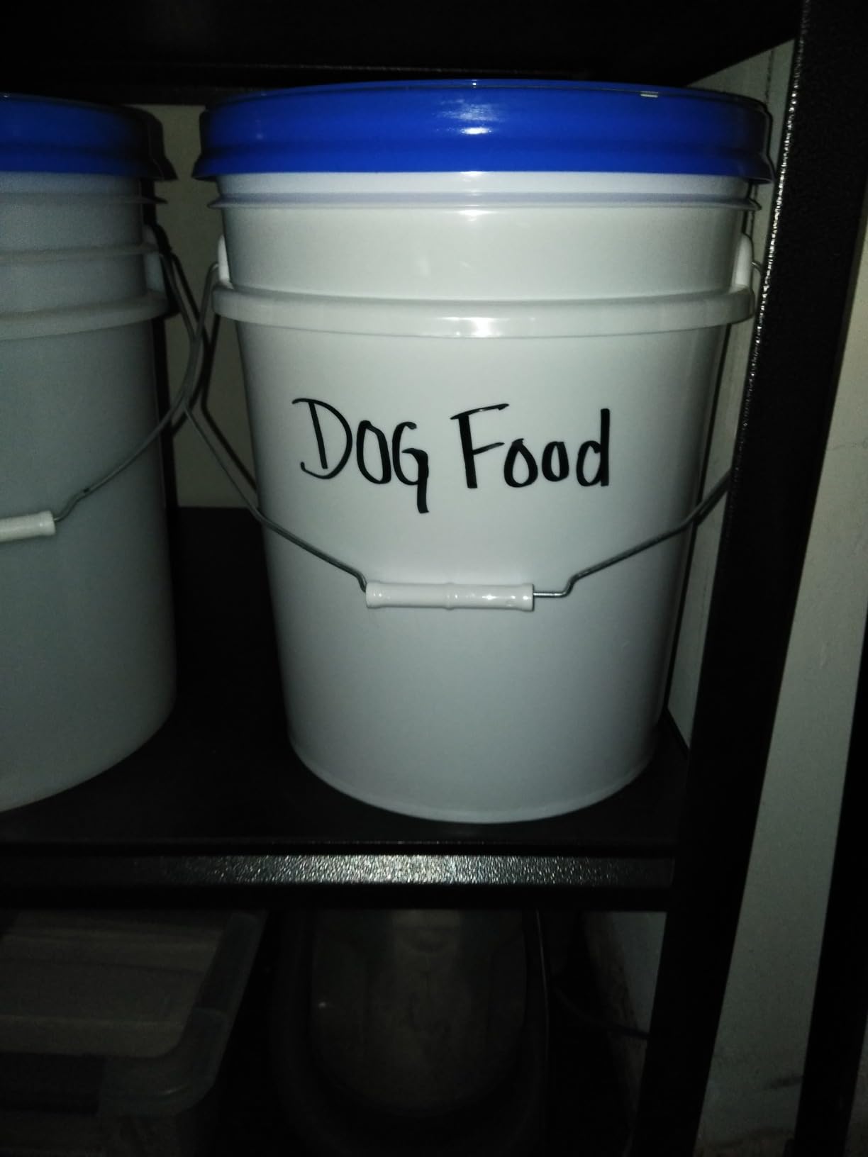 5 Gallon Bucket - Food Grade w/Lid BPA-Free, White/White, 6 | Airtight Gamma Seal Screw-On Lid, Heavy-Duty 90 Mil HDPE Plastic, Food Safe and Durable Container, Bulk Storage, Made in USA customer photo 1