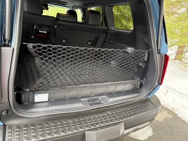 Amiss 2 Packs Cargo Net Stretchable, Adjustable Elastic Trunk Storage Net with Hook for SUVs, Cars and Trucks (35.4x15.8 Inch) customer photo 1
