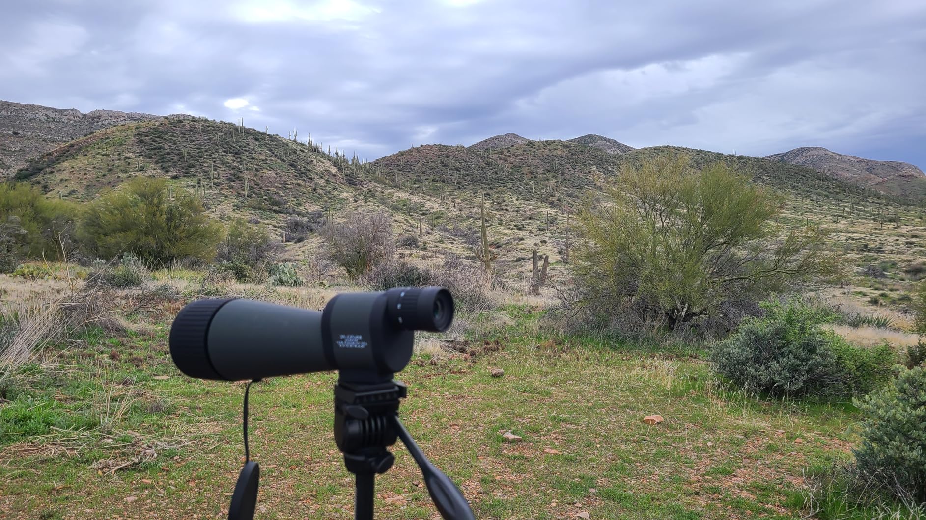 Spotting Scope Tripod, Shooting Tripod and Shooting Stand Rest Hunting V Yoke, with Binoculars Adapter and 2 QR, Compatible with Binoculars/Spotting Scope/Camera/Shooting (68 in and 10 in Mini Tripod) customer photo 1