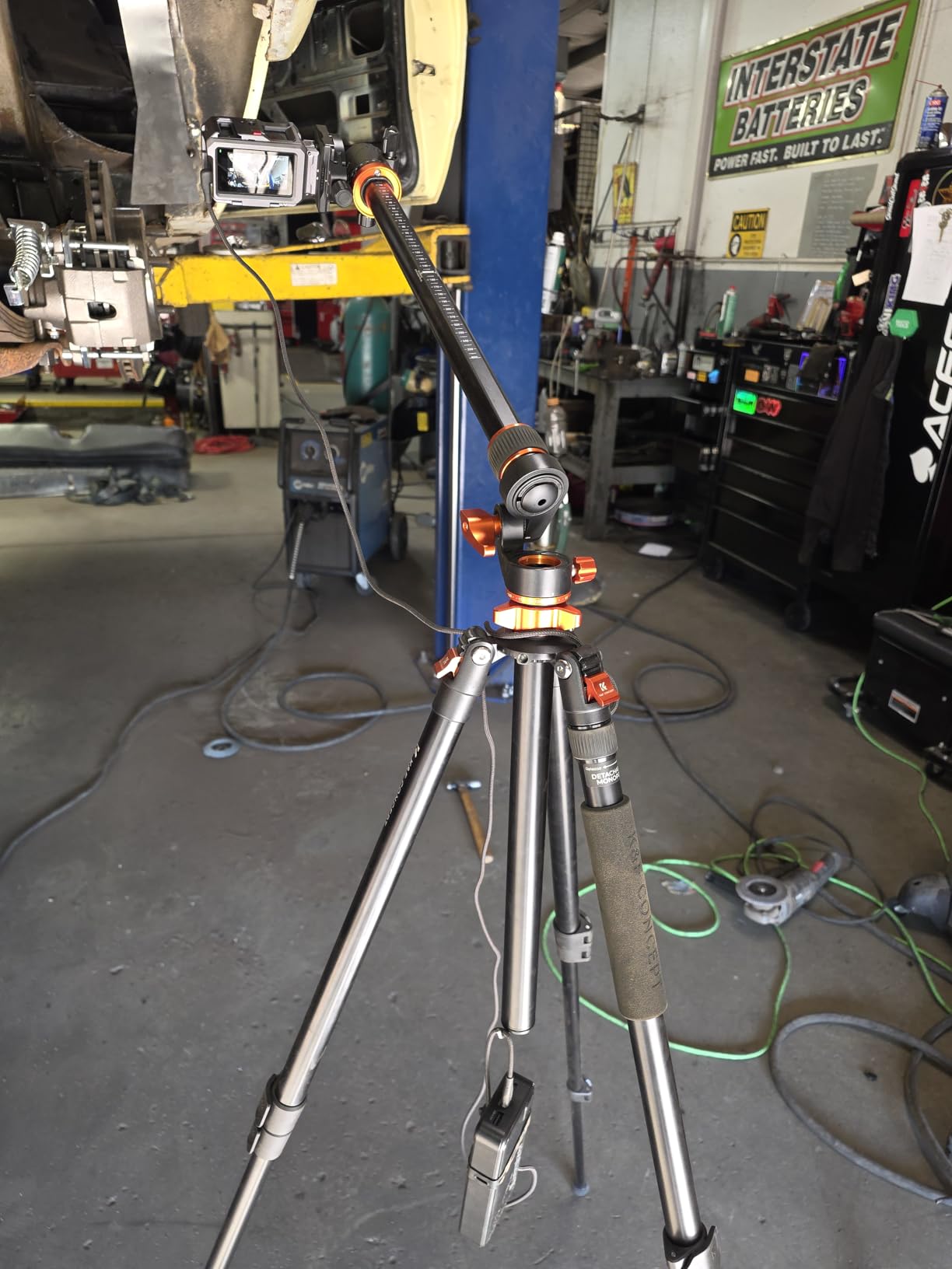 K&F CONCEPT 90''/230cm Ultra High Horizontal Overhead Camera Tripod | Metal Ball Head, 10KG Load Capacity, Detachable Monopod, Flexible Shooting DSLR Travel Video Tripods T254A7+BH-28L customer photo 1