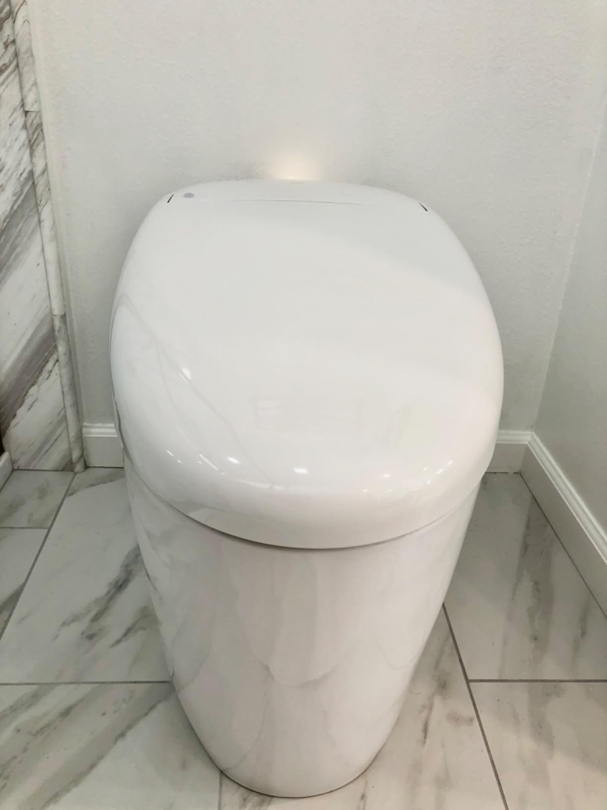 TOTO NEOREST RS Dual Flush 1.0 or 0.8 GPF Toilet with Integrated Bidet Seat and EWATER+, Cotton White - MS8341CUMFG#01 customer photo 2