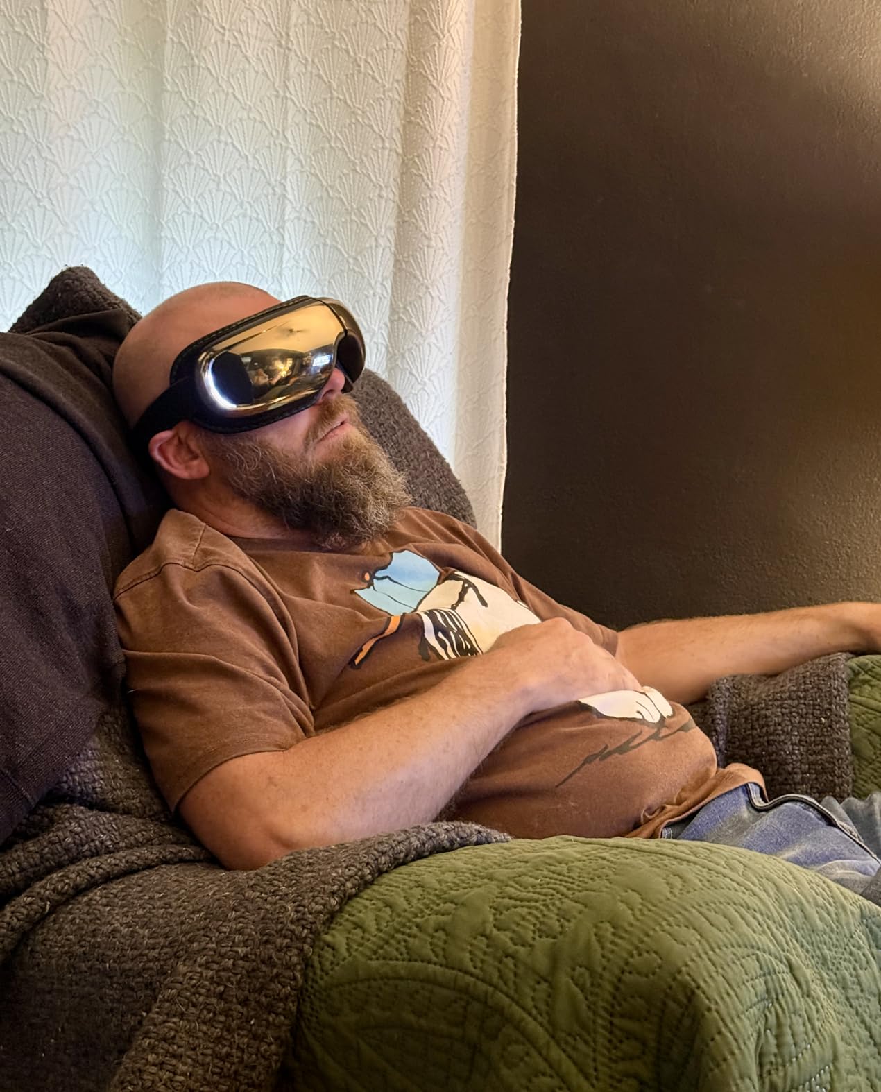 RENPHO Eyeris 3 Eye Massager with Heat and Cooling, Massaging Eye Mask | Voice Control, Vibration & Compression Massager for Dry Eyes & Head Tension, FSA Eligible HSA, Gifts for Women & Men customer photo 2